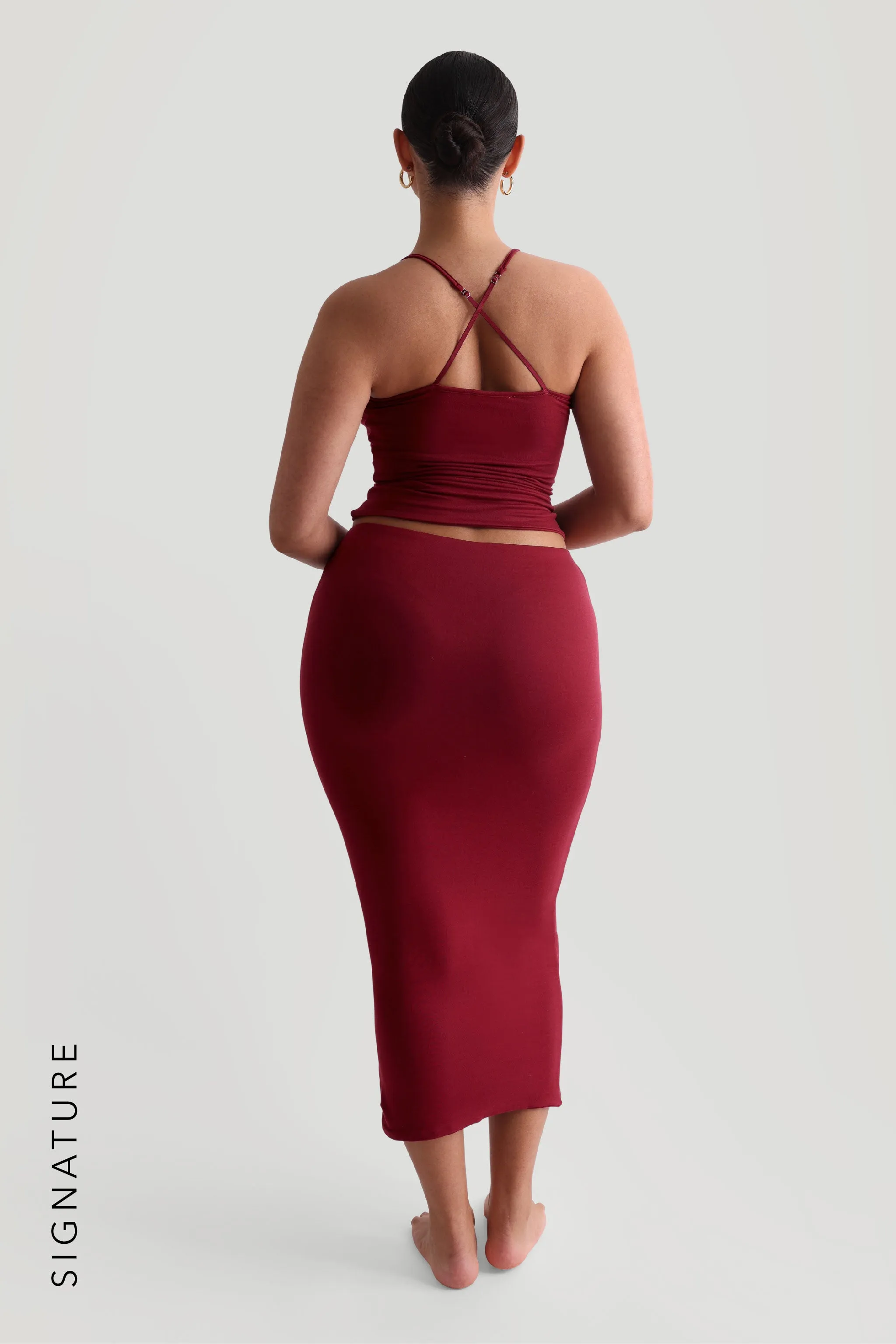 Pro-Technical Midi Skirt - Wine sold by My outfit online product image thumbnail 4