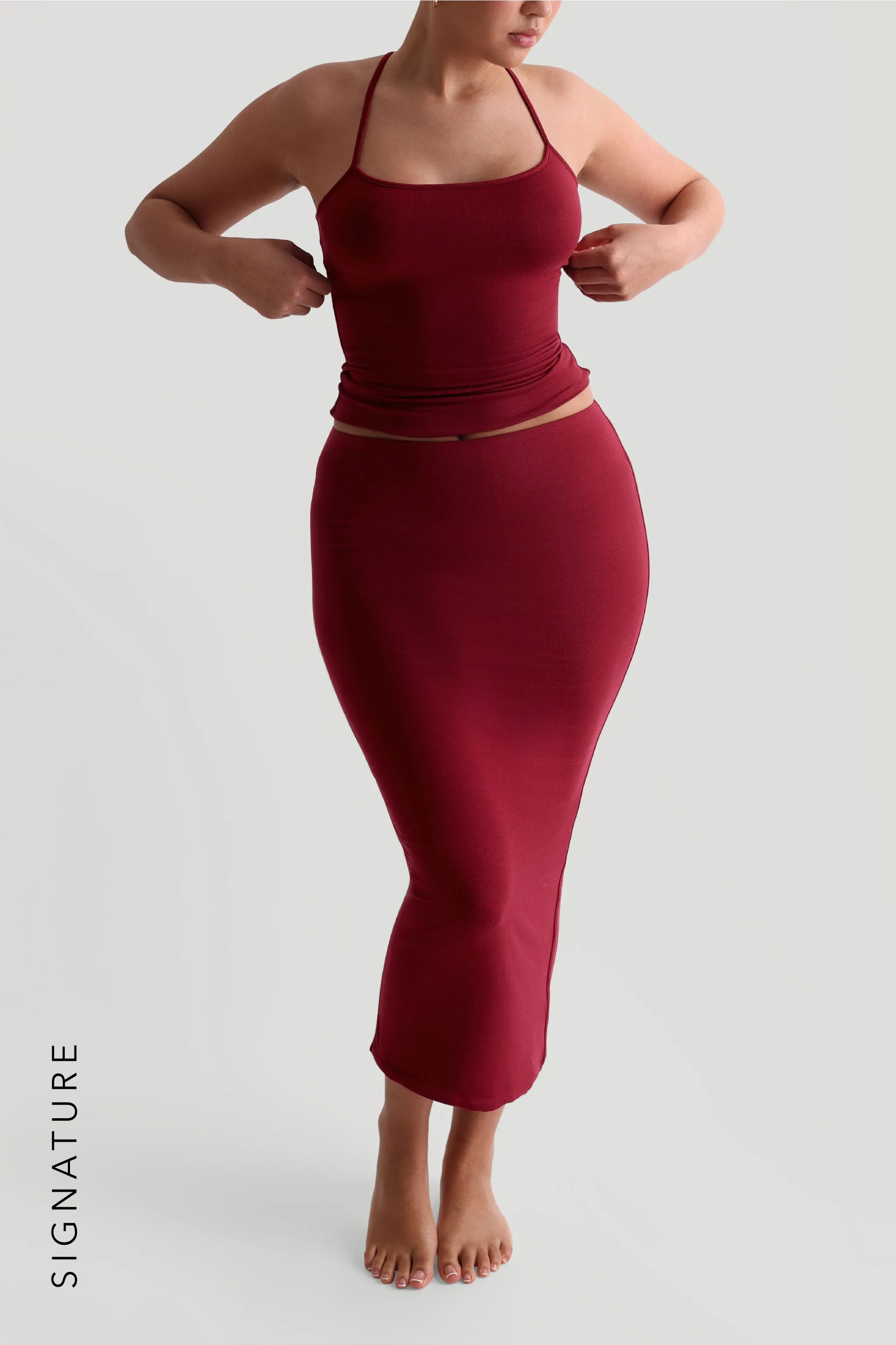 Pro-Technical Midi Skirt - Wine sold by My outfit online product image thumbnail 3