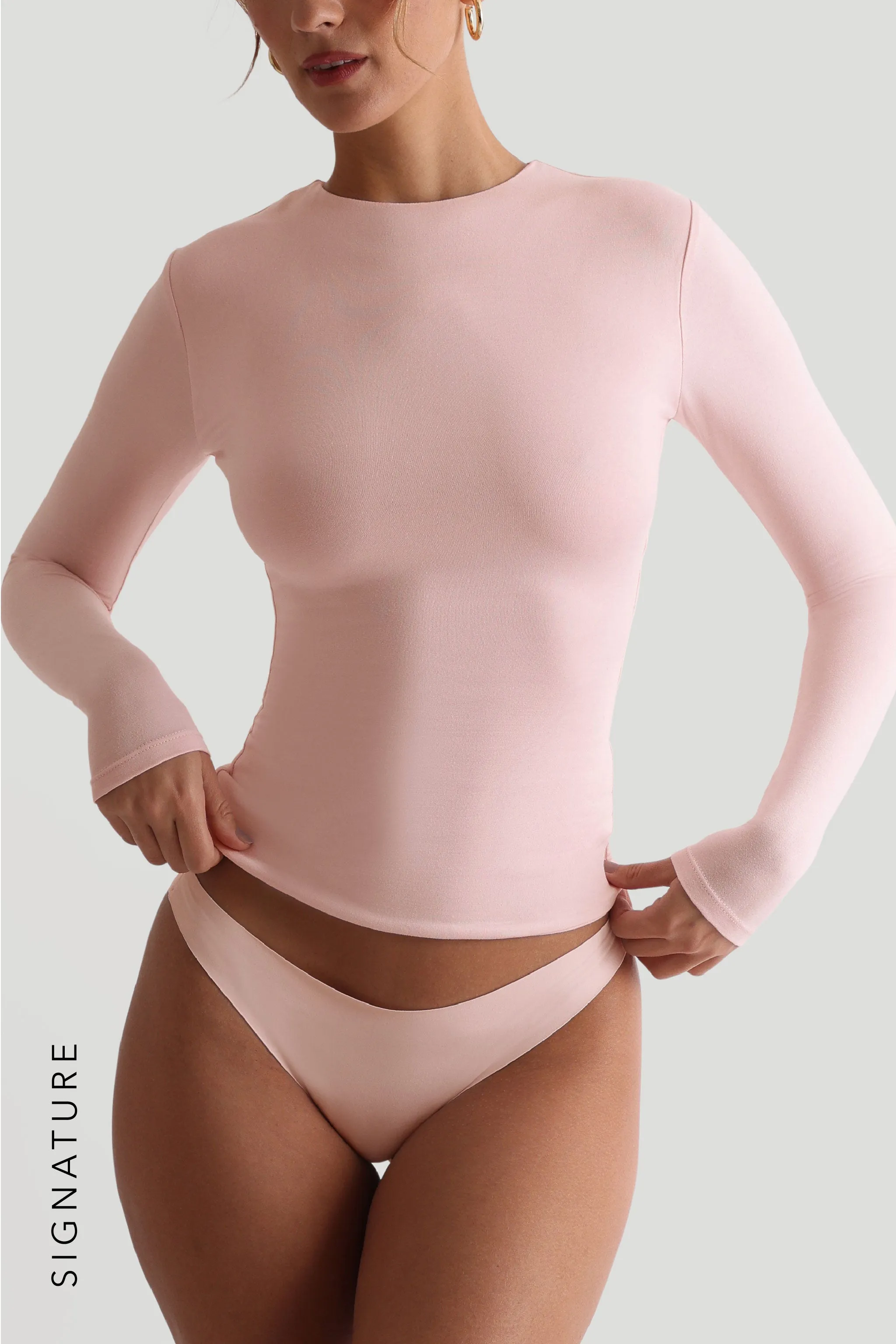 Mist Long Sleeve T-Shirt - Light Rose sold by My outfit online product image thumbnail 3