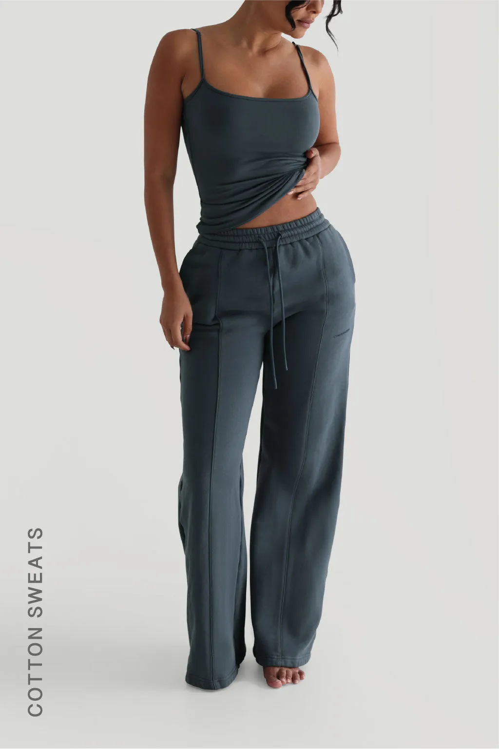 Structured Wide Leg Sweatpants - Serene sold by My outfit online product image thumbnail 2