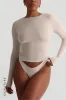 Mist Long Sleeve T-Shirt - Buttercream sold by My outfit online