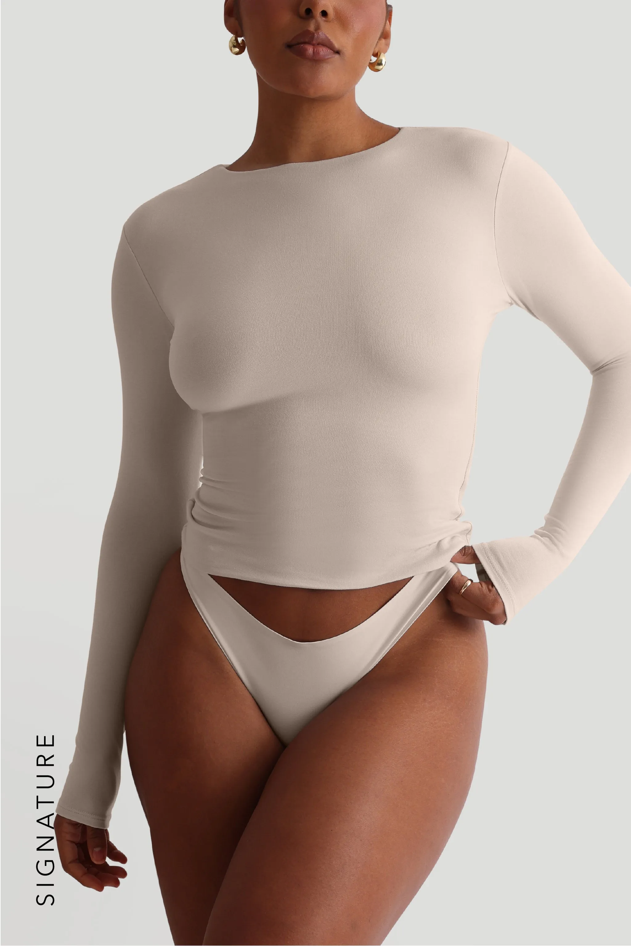 Mist Long Sleeve T-Shirt - Buttercream sold by My outfit online product image thumbnail 2