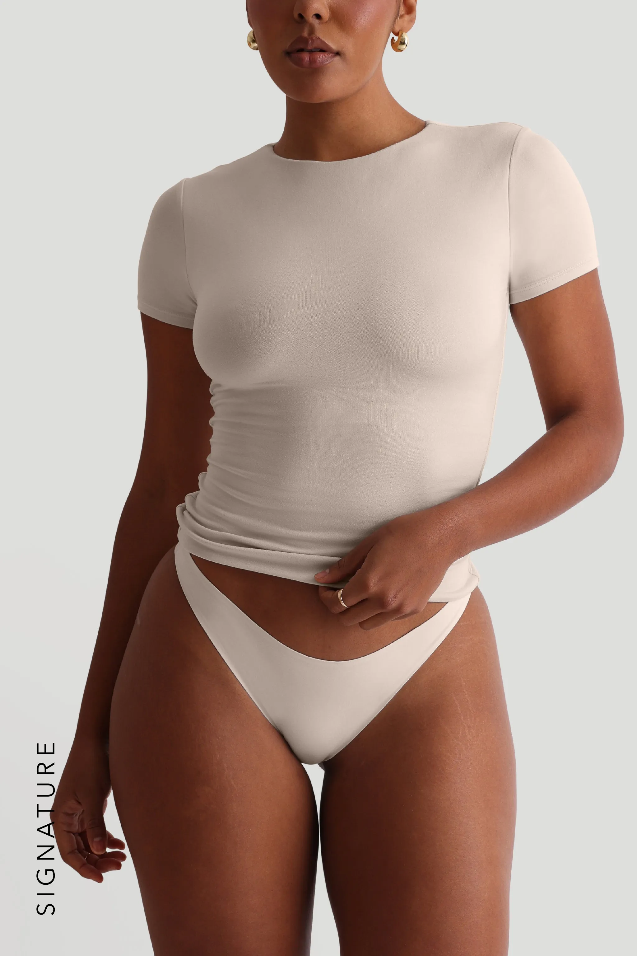 Mist Short Sleeve T-Shirt - Buttercream sold by My outfit online product image thumbnail 2