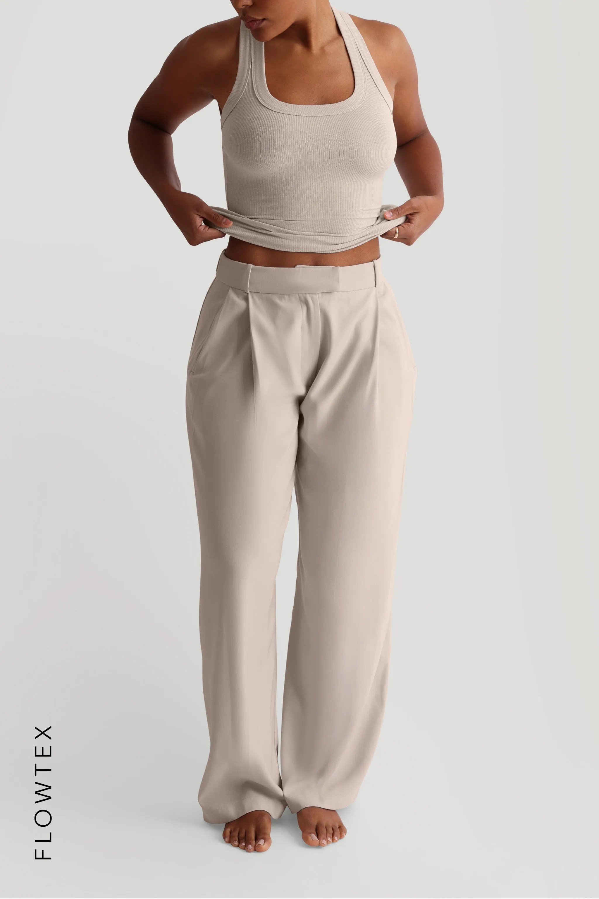 THE IVY WIDE-LEG TROUSERS - Buttercream sold by My outfit online product image thumbnail 2