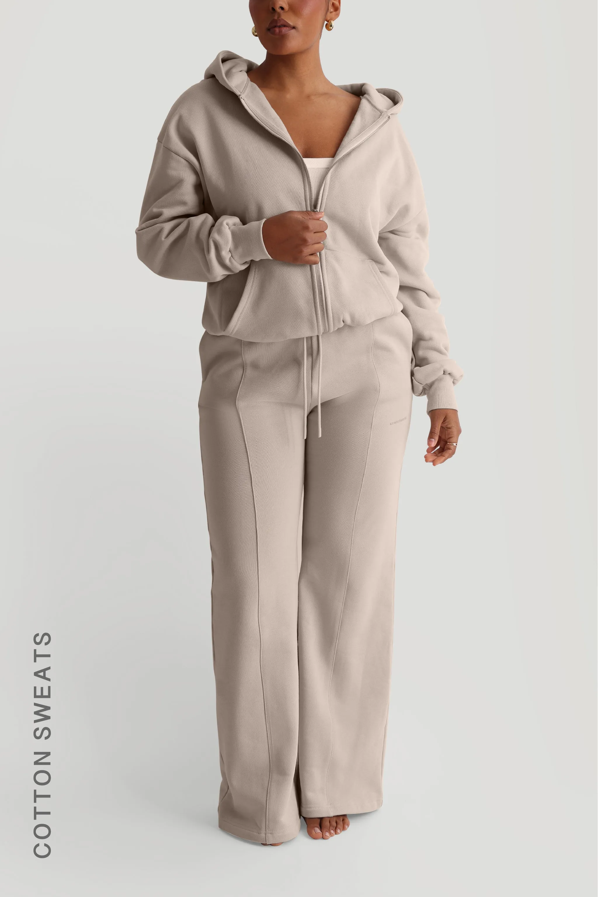 Boyfriend Zip-Up Hoodie - Buttercream sold by My outfit online product image thumbnail 2