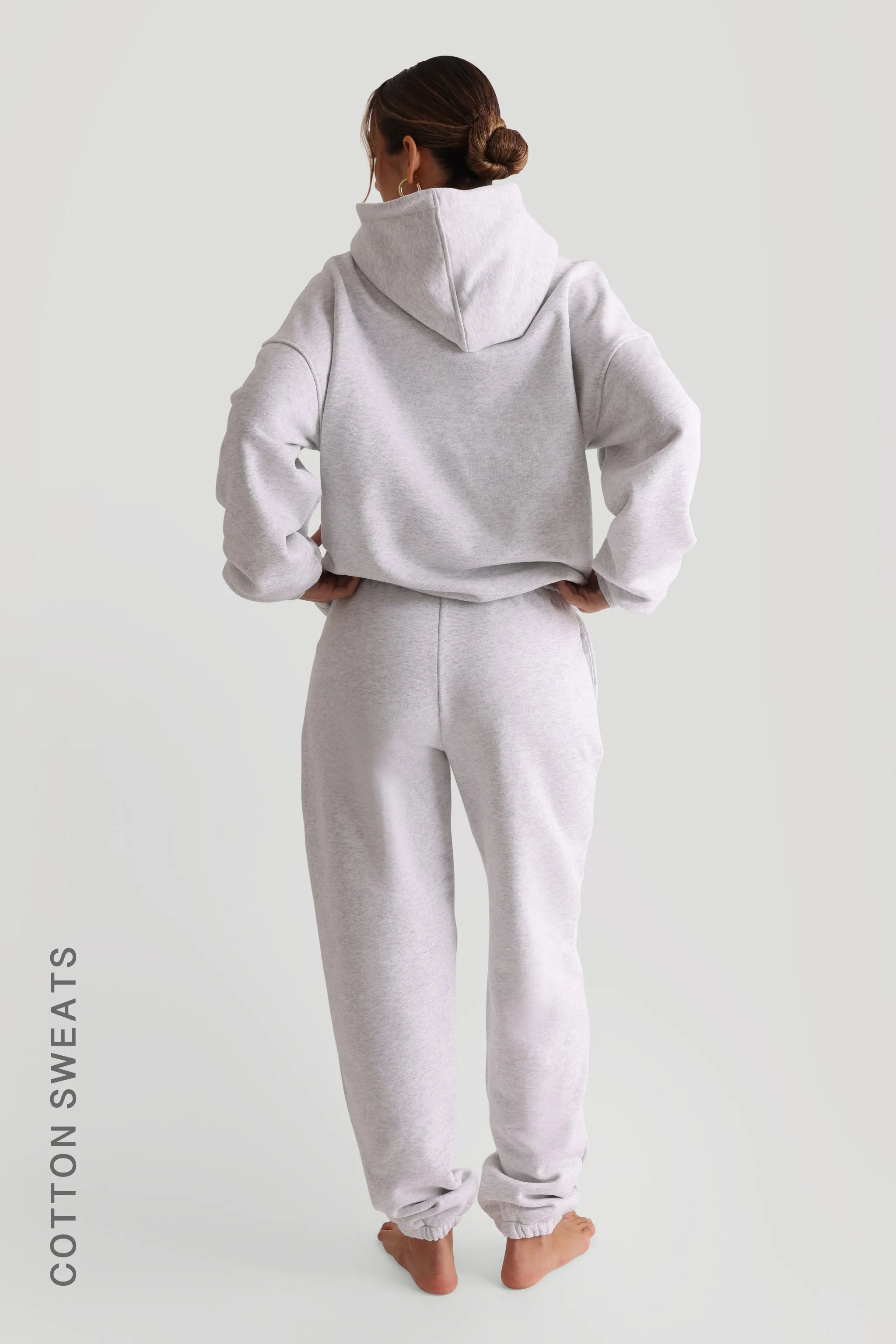 BOYFRIEND HOODIE - Light Heather Gray sold by My outfit online product image thumbnail 4