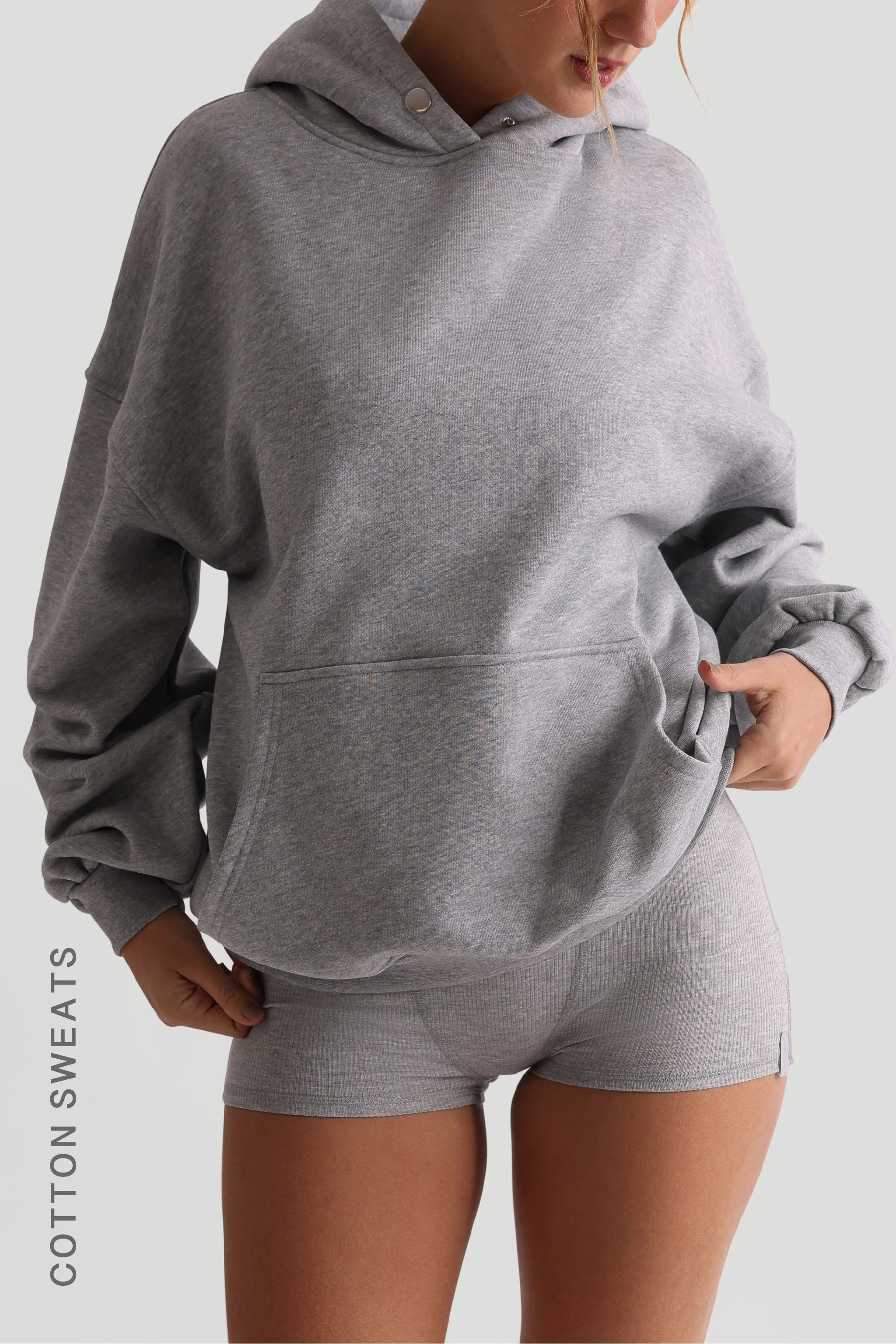 BOYFRIEND HOODIE - Heather Gray sold by My outfit online