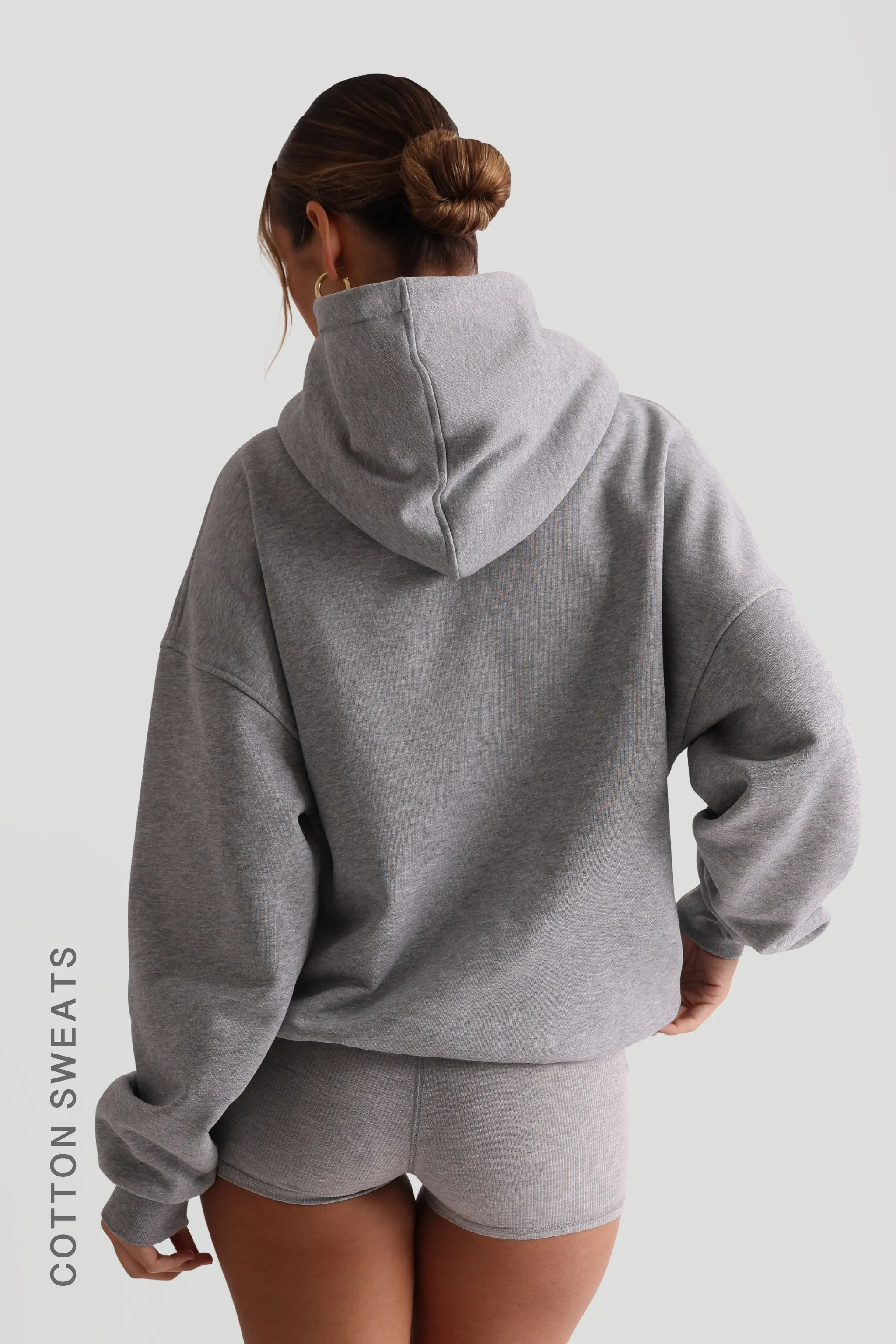 BOYFRIEND HOODIE - Heather Gray sold by My outfit online product image thumbnail 2