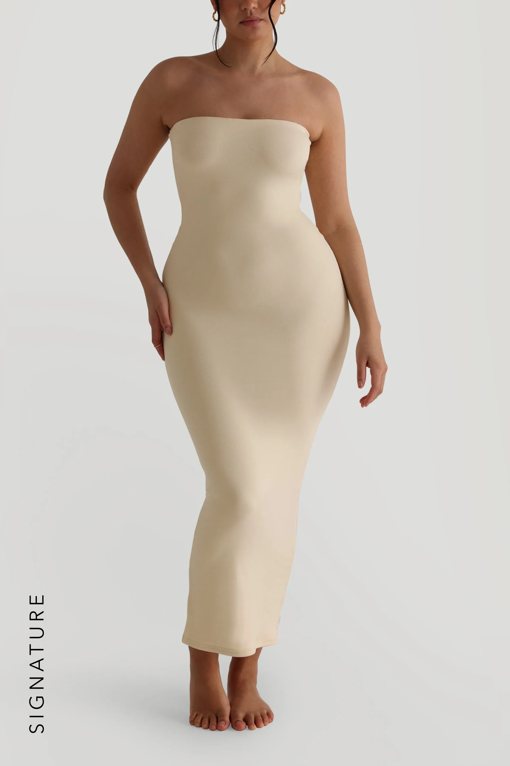 Classic Tube Maxi Dress - Soft Honey sold by My outfit online product image thumbnail 2