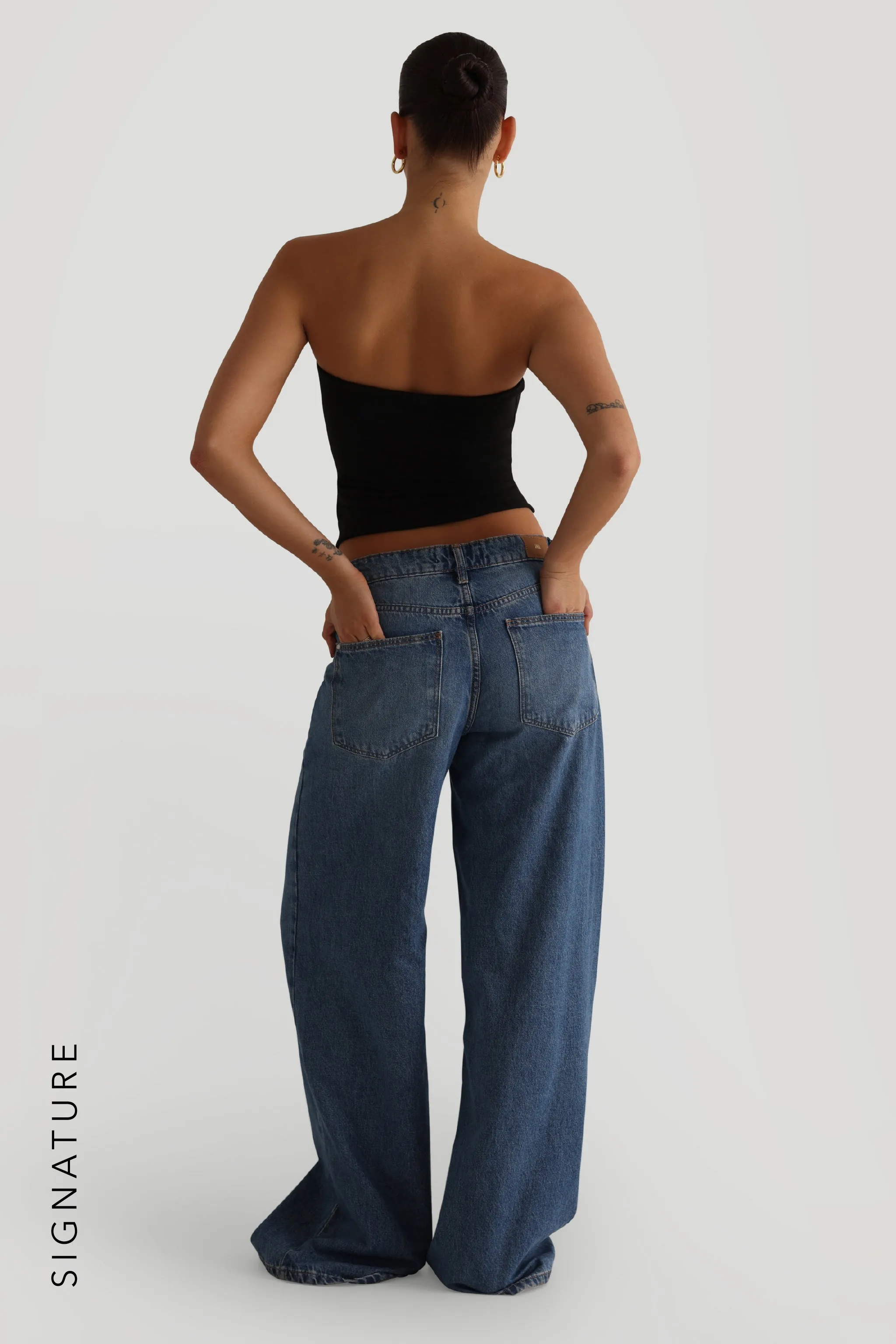 The Asymmetrical Tube Top - Black sold by My outfit online product image thumbnail 3