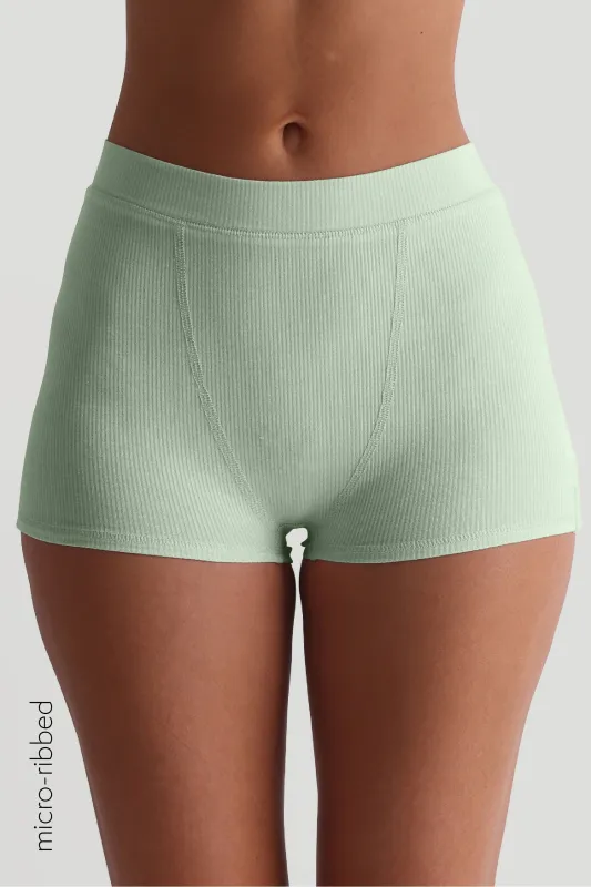 Classic Micro-Ribbed Boxer - Mint sold by My outfit online