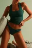 T-Shape Micro-Ribbed Tank Top - Cucumber sold by My outfit online