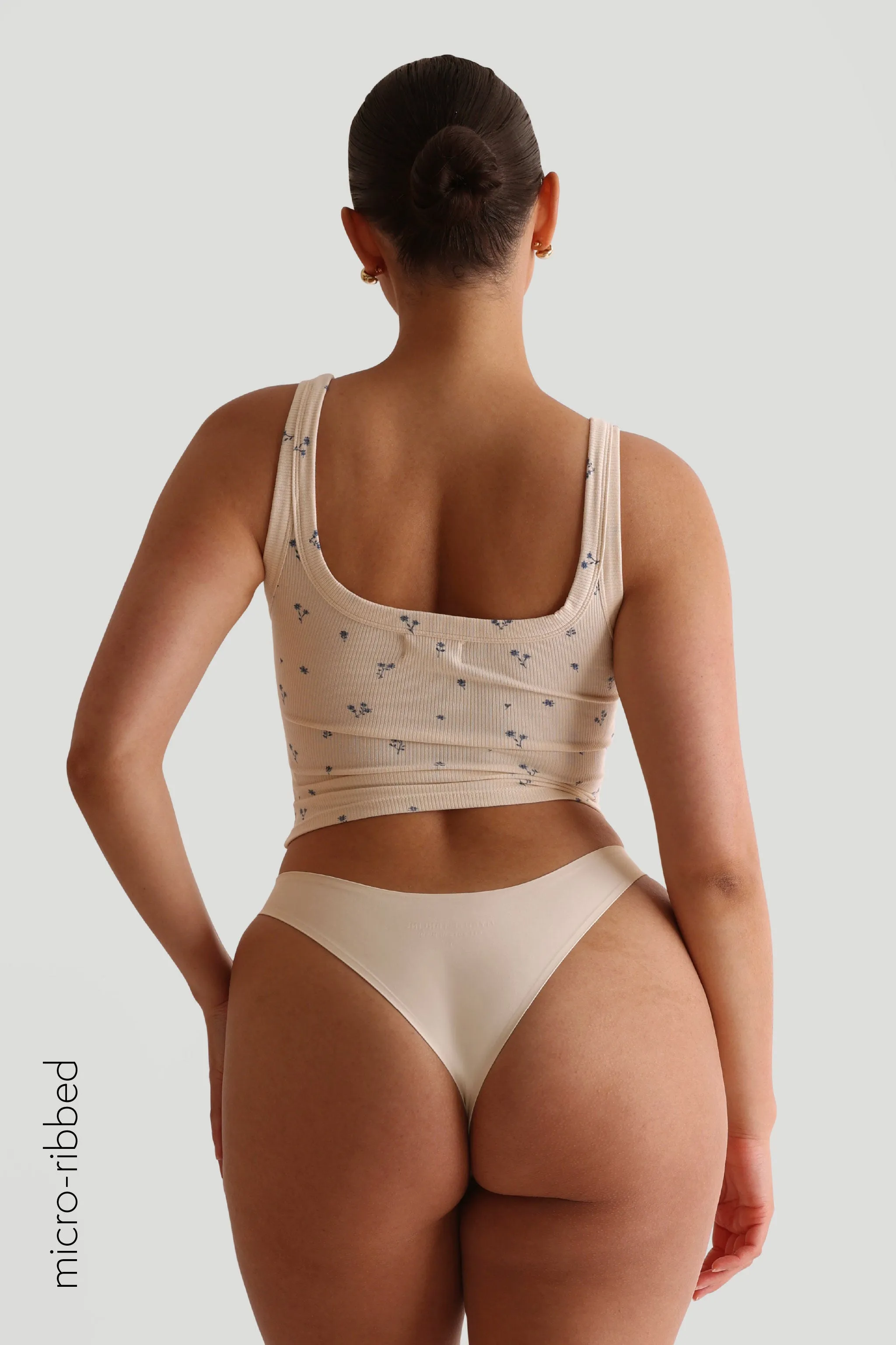 Square Neck Micro-Ribbed Tank Top - Bloom sold by My outfit online product image thumbnail 2