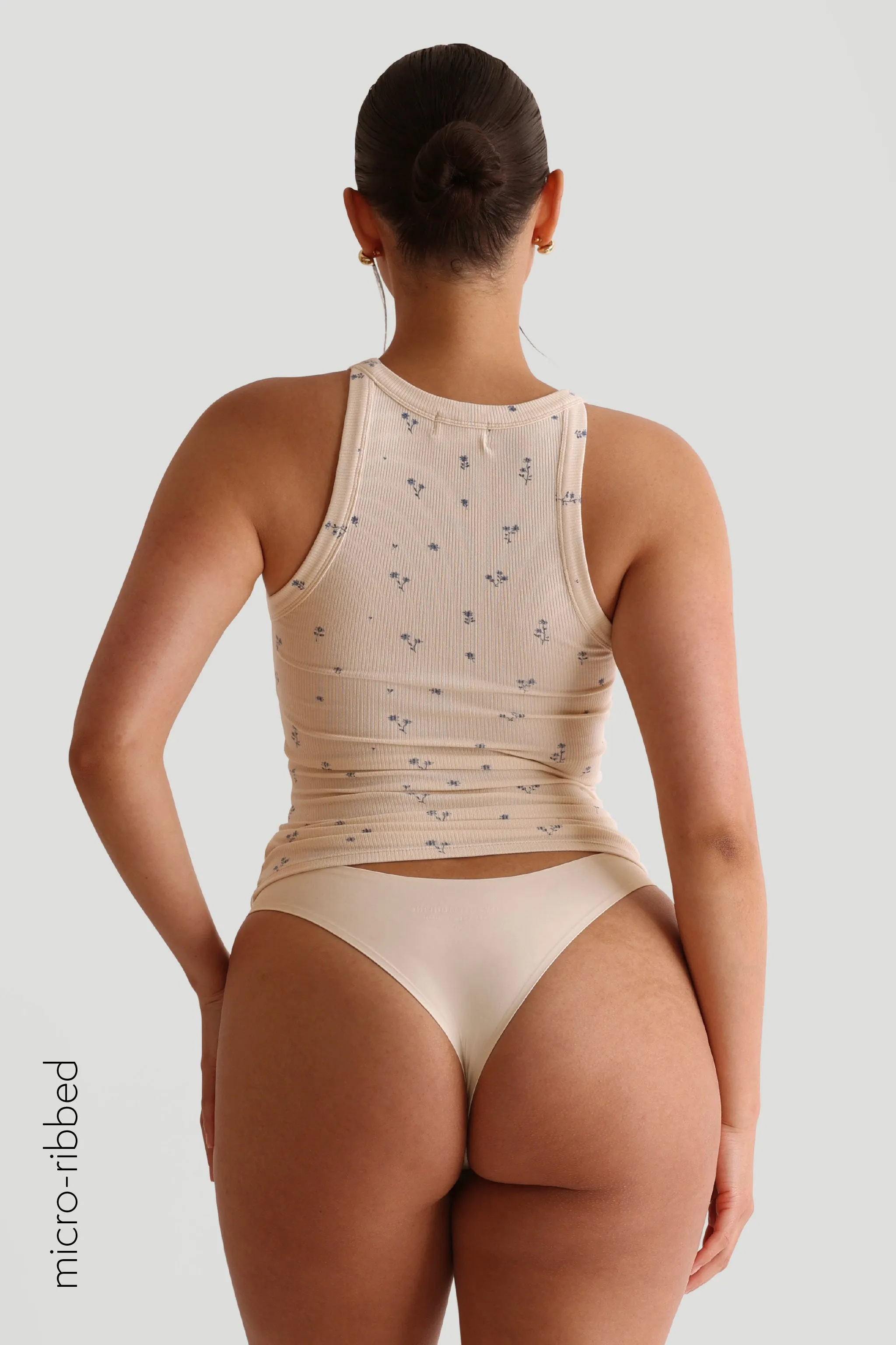 Round Neck Micro-Ribbed Tank Top - Bloom sold by My outfit online product image thumbnail 4
