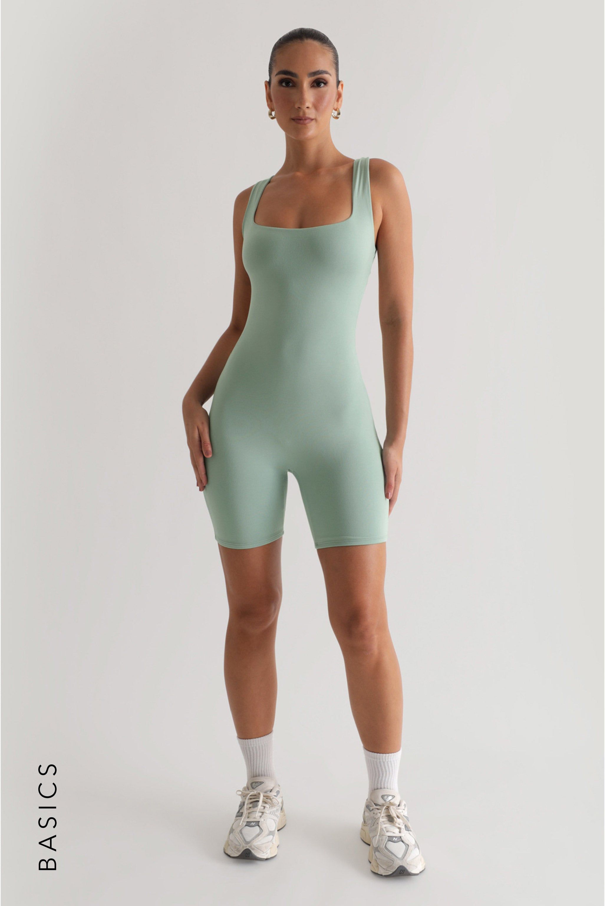 Racer Back Romper - Sage sold by My outfit online product image thumbnail 5