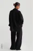 The Oversized Linen Button-Down Top - Black sold by My outfit online