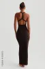 Form-Ribbed Split-Back Maxi Dress - Terra sold by My outfit online