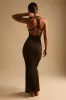 Form-Ribbed Split-Back Maxi Dress - Terra sold by My outfit online