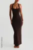 Form-Ribbed Split-Back Maxi Dress - Terra sold by My outfit online