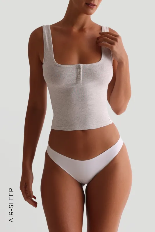 Air-Sleep Ease Tank Top - Light Heather Gray sold by My outfit online