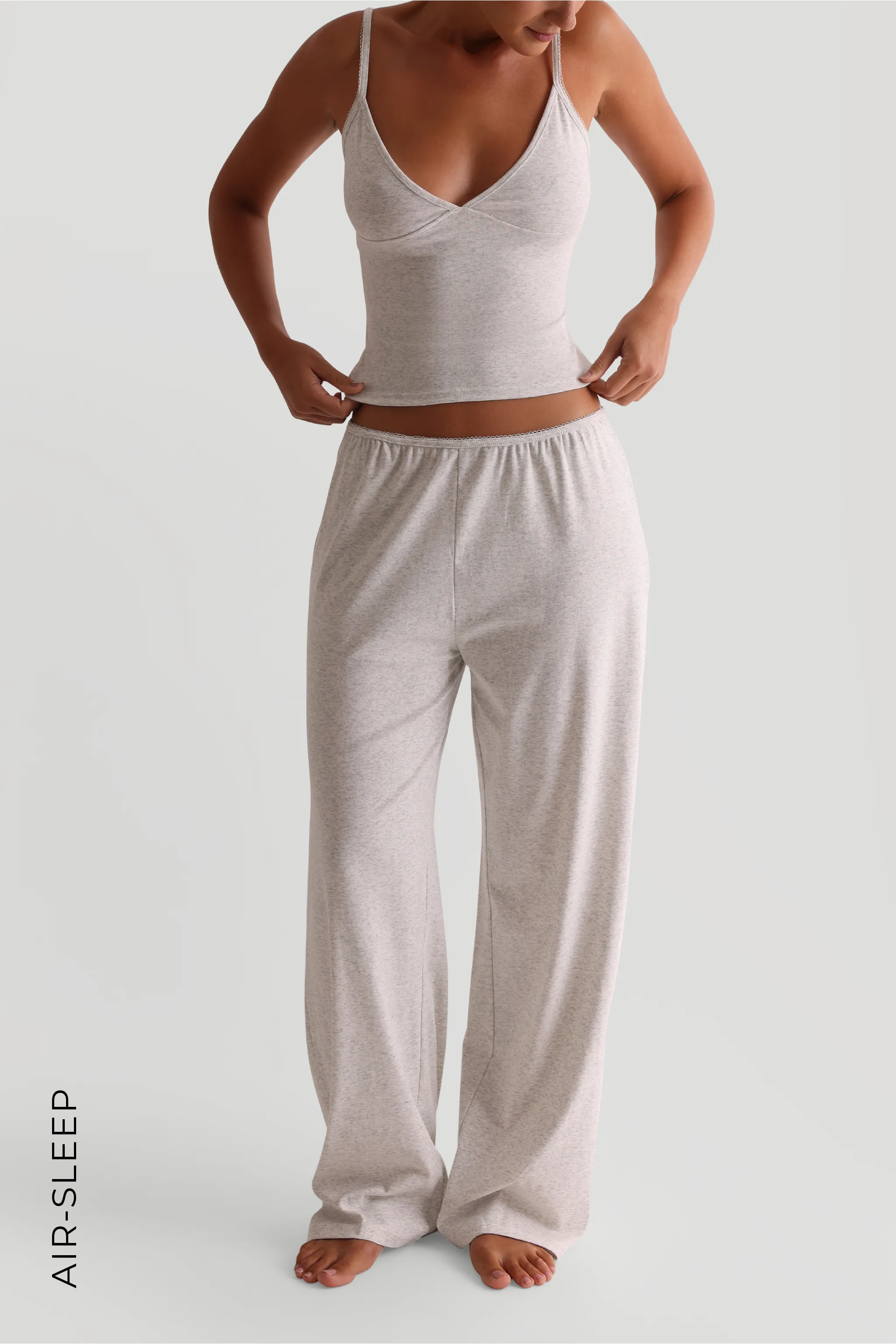 Air-Sleep Relaxed Pants - Light Heather Gray sold by My outfit online product image thumbnail 4