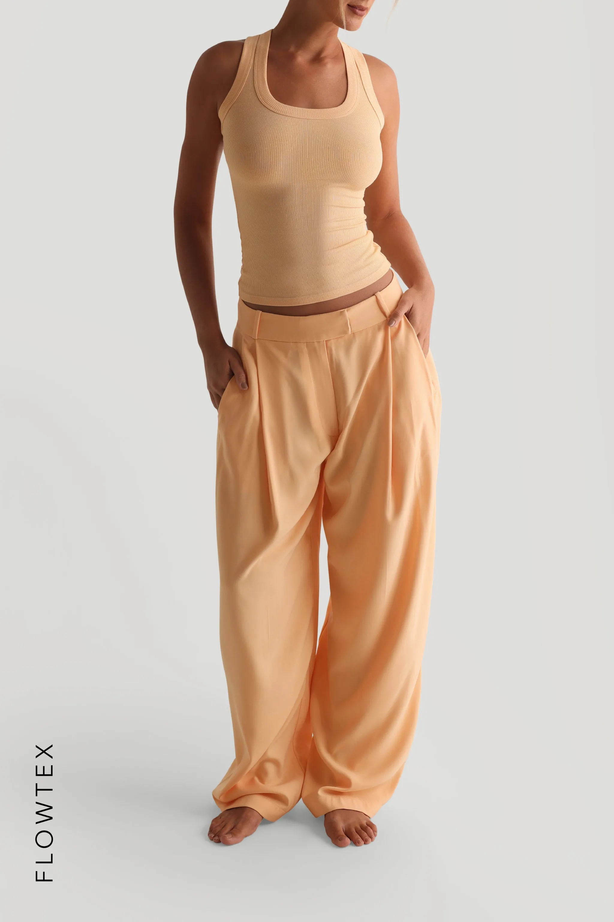 The Ivy Wide-Leg Trousers - Honeypeach sold by My outfit online product image thumbnail 3