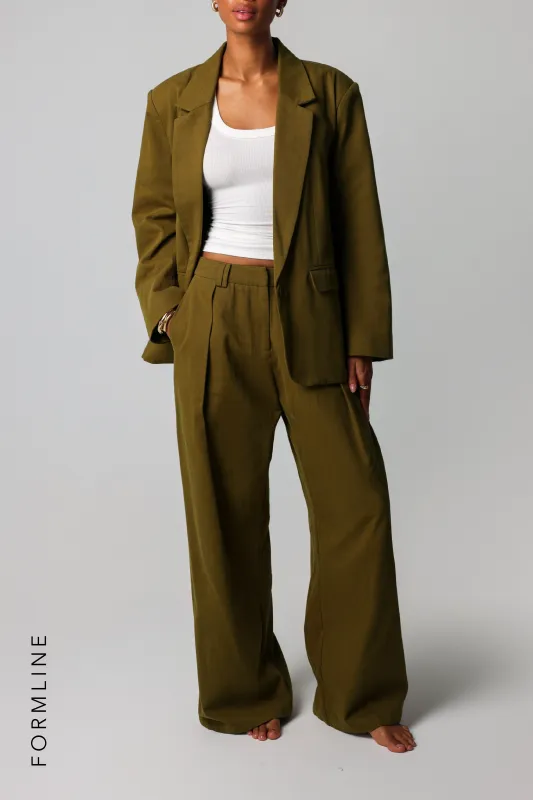 The Meridian Blazer - Olive Oil made by My outfit online