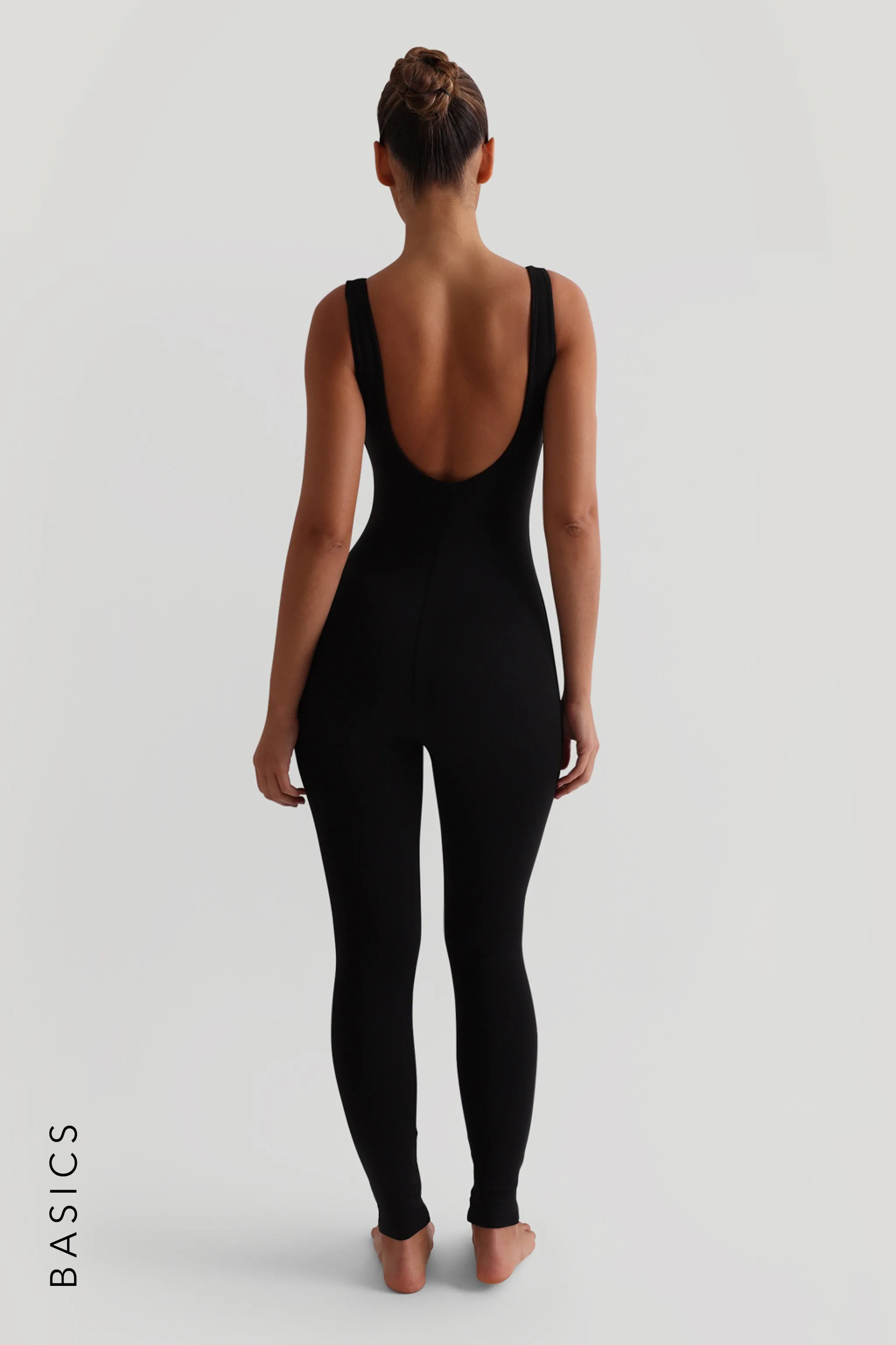 Deep Scoop Open Back Jumpsuit - Black sold by My outfit online