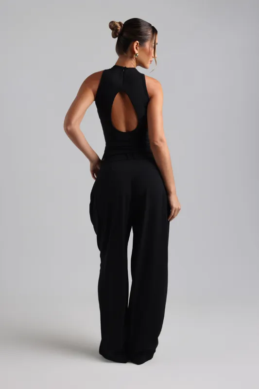 Sleeveless Open Back Top - Black sold by My outfit online