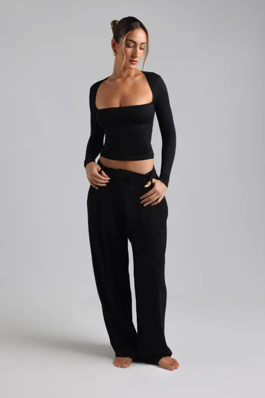 Frame Long Sleeve Top - Black sold by My outfit online