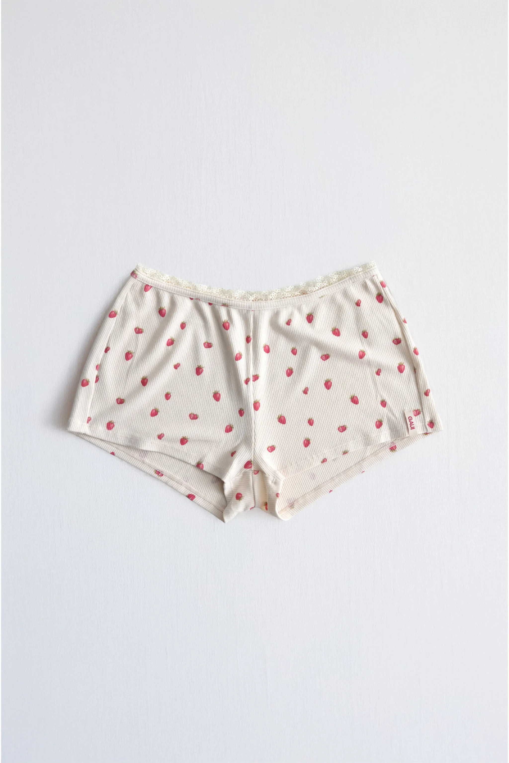 Lace Mini Shorts - Strawberries & Cream sold by My outfit online product image thumbnail 2
