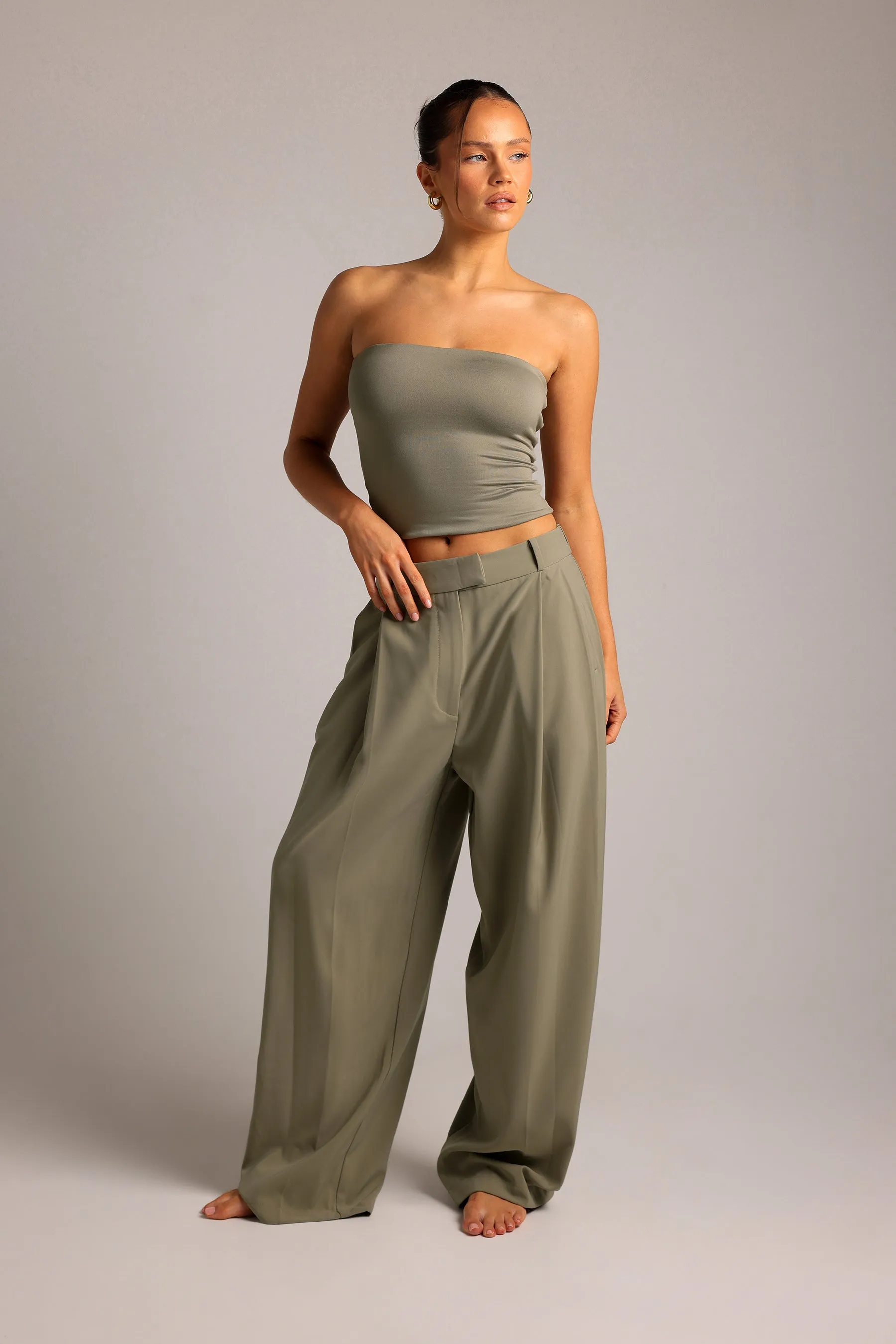 The Ivy Wide-Leg Trousers - Pistachio sold by My outfit online