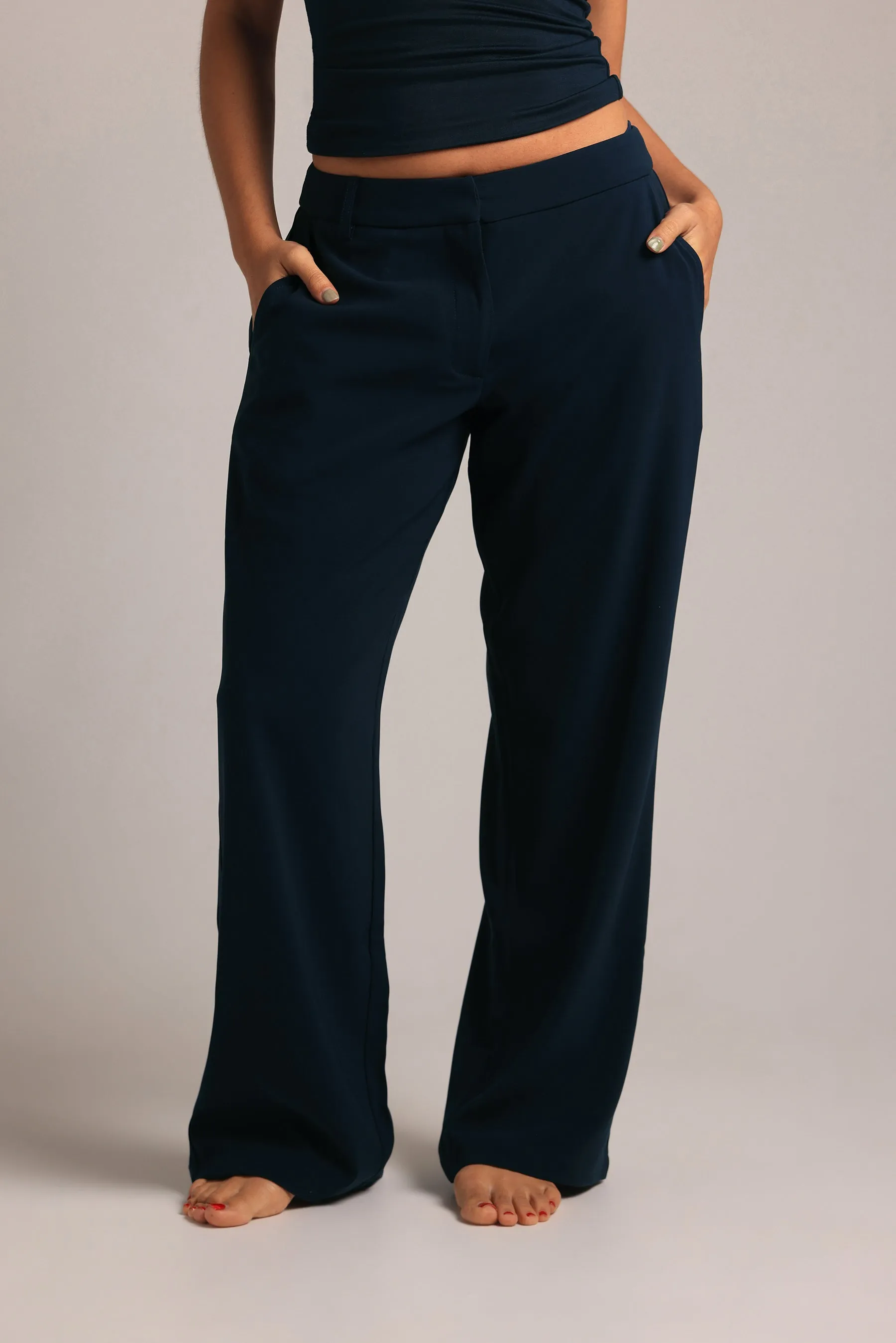 The Modern Straight-Leg Trousers - True Navy sold by My outfit online product image thumbnail 2