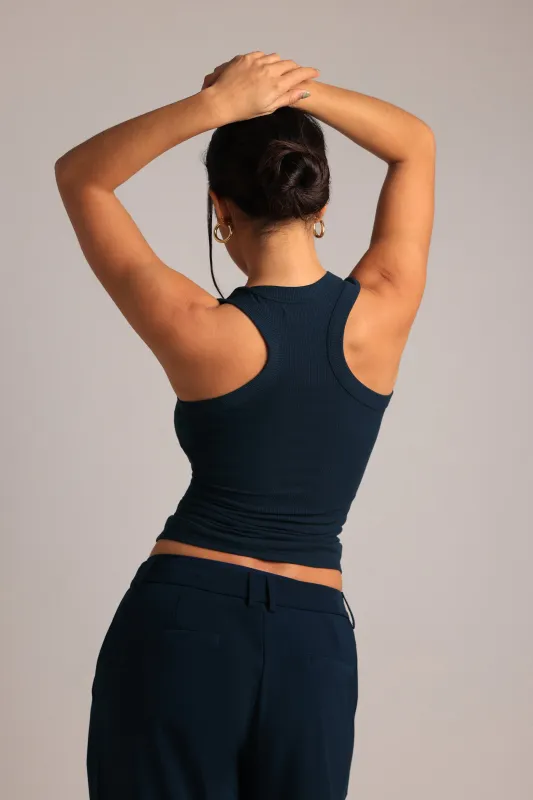 T-Shape Tank Top - True Navy sold by My outfit online