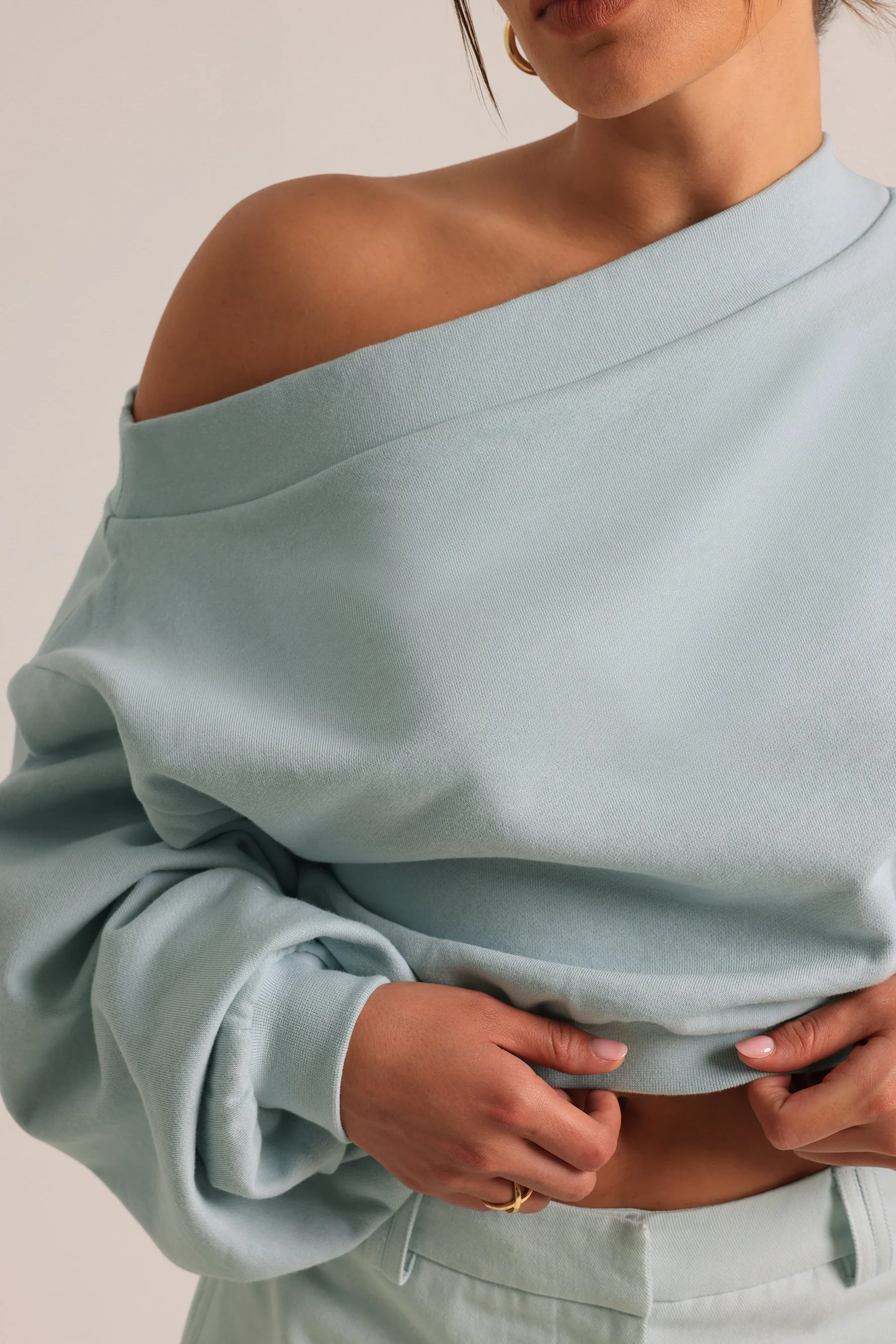 Drop Shoulder Sweatshirt - Icewater sold by My outfit online product image thumbnail 3