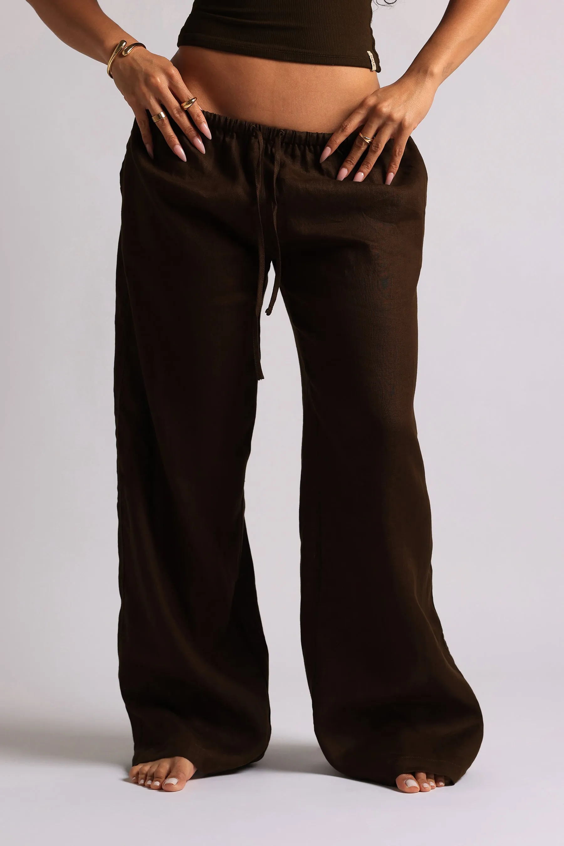 Heritage Linen Pants - Cocoa sold by My outfit online