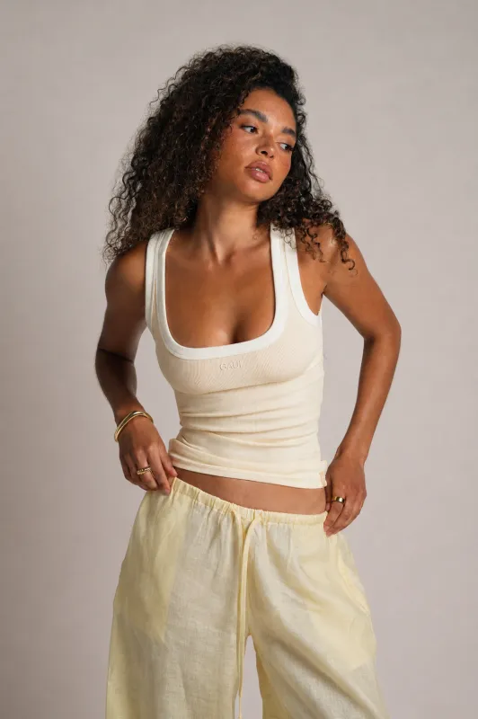 Essential Tank Top - Honeybutter/Cream made by My outfit online