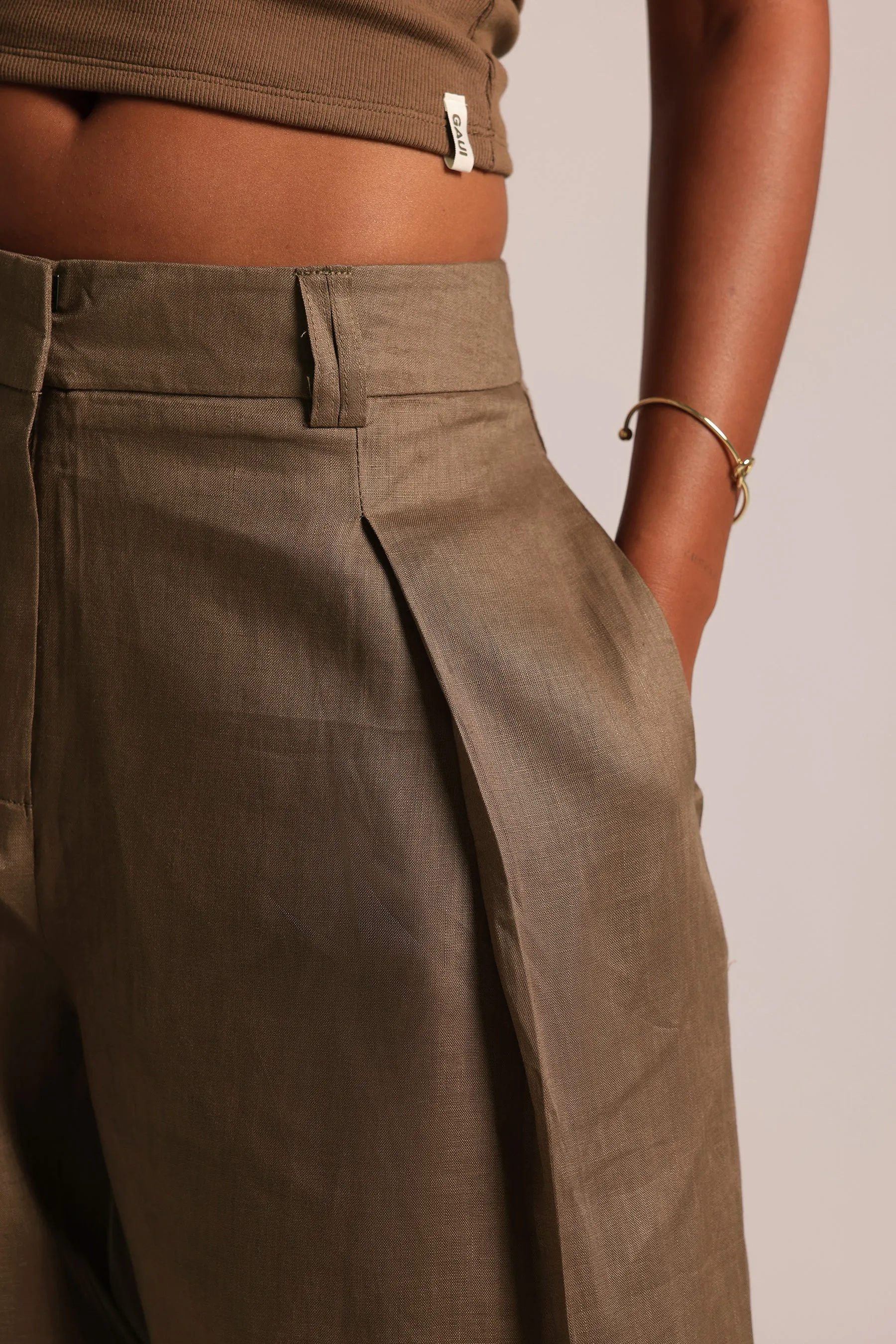 The Meridian Linen Trousers - Coconut sold by My outfit online product image thumbnail 3