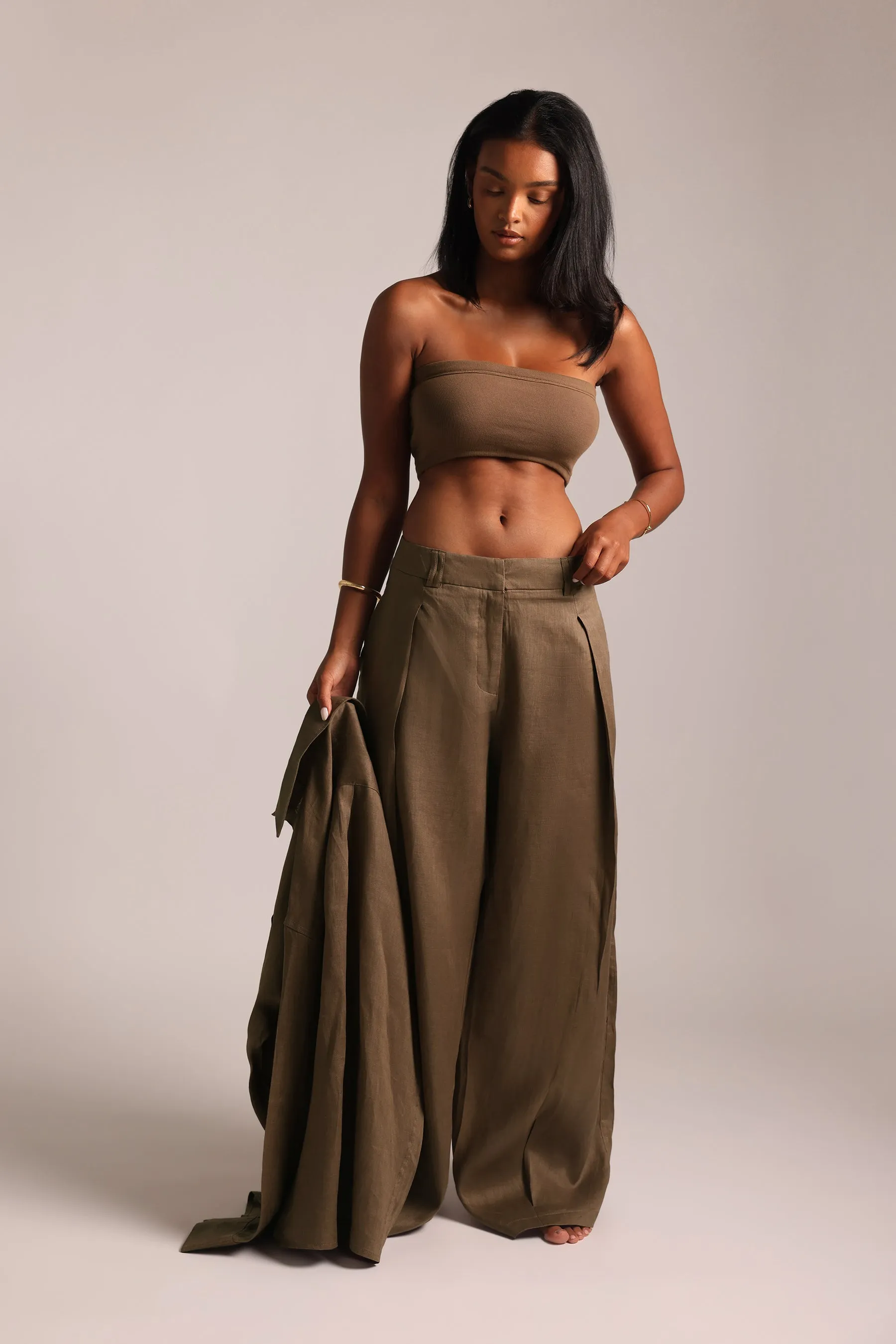 The Meridian Linen Trousers - Coconut sold by My outfit online product image thumbnail 5
