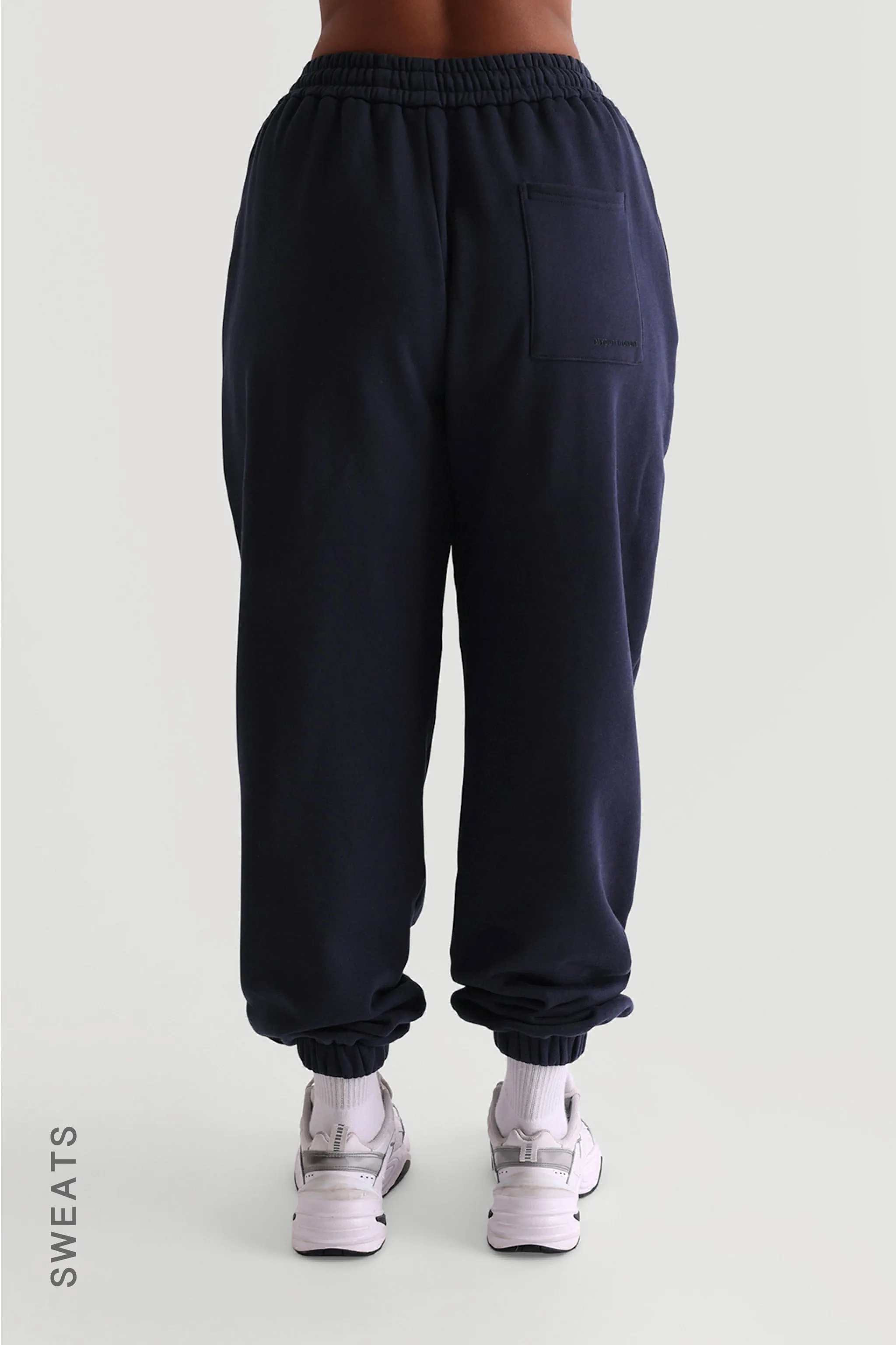 Baggy Fit Structured Sweatpants - Navy sold by My outfit online product image thumbnail 2