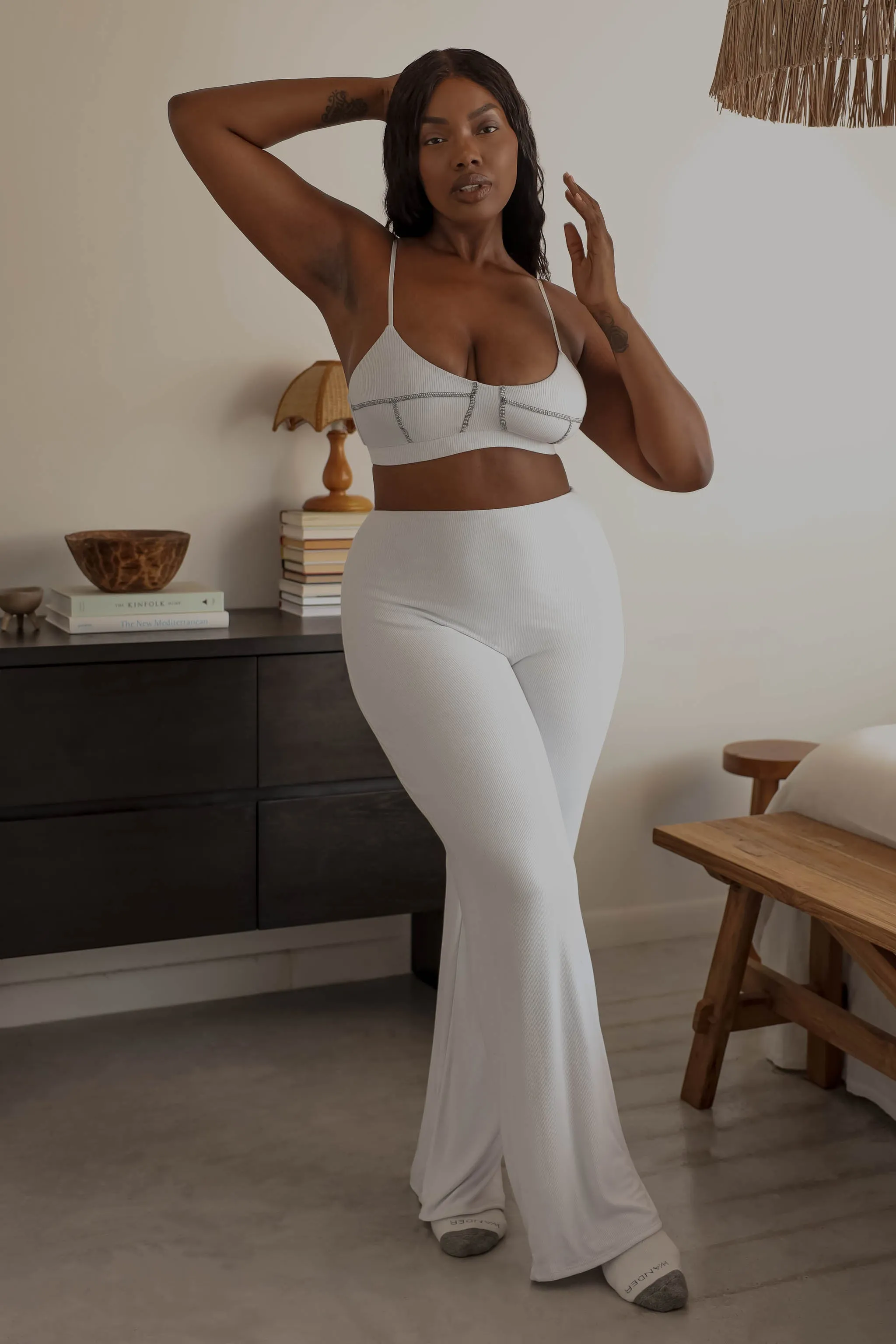 Essence Cotton Bralette - White sold by My outfit online product image thumbnail 3