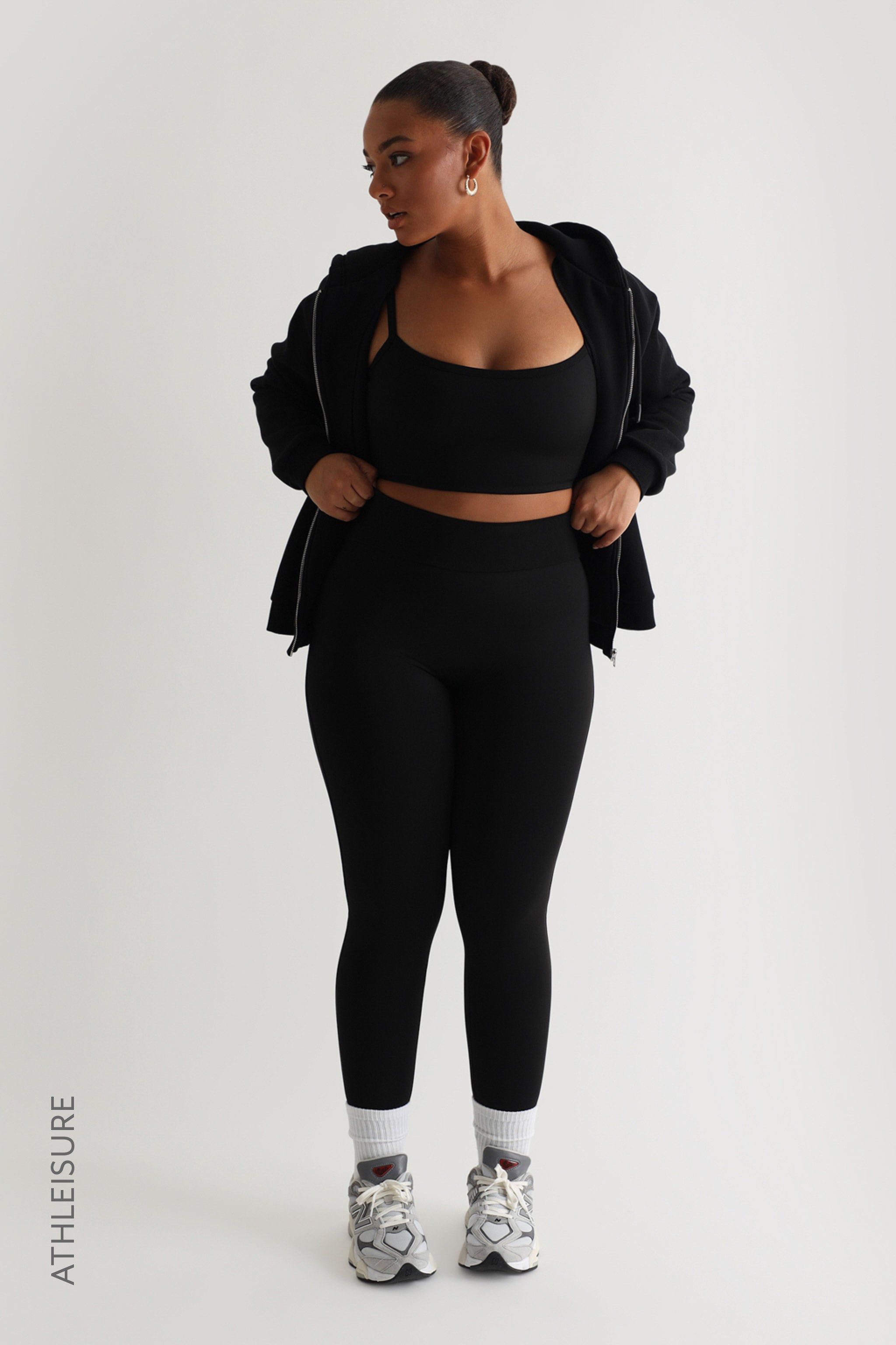 High Waisted Athleisure Leggings - Black sold by My outfit online product image thumbnail 4