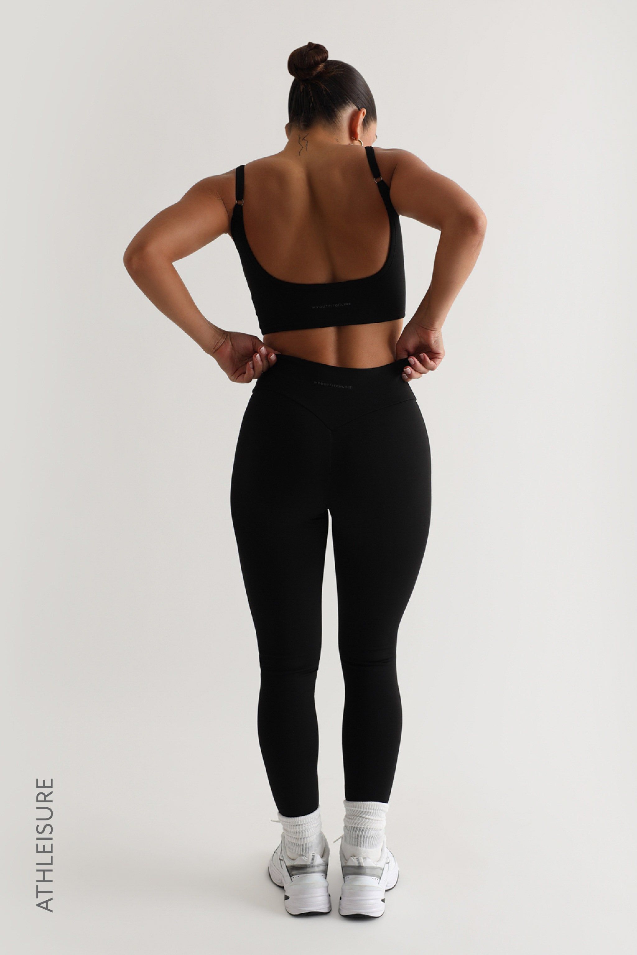 High Waisted Athleisure Leggings - Black sold by My outfit online product image thumbnail 2