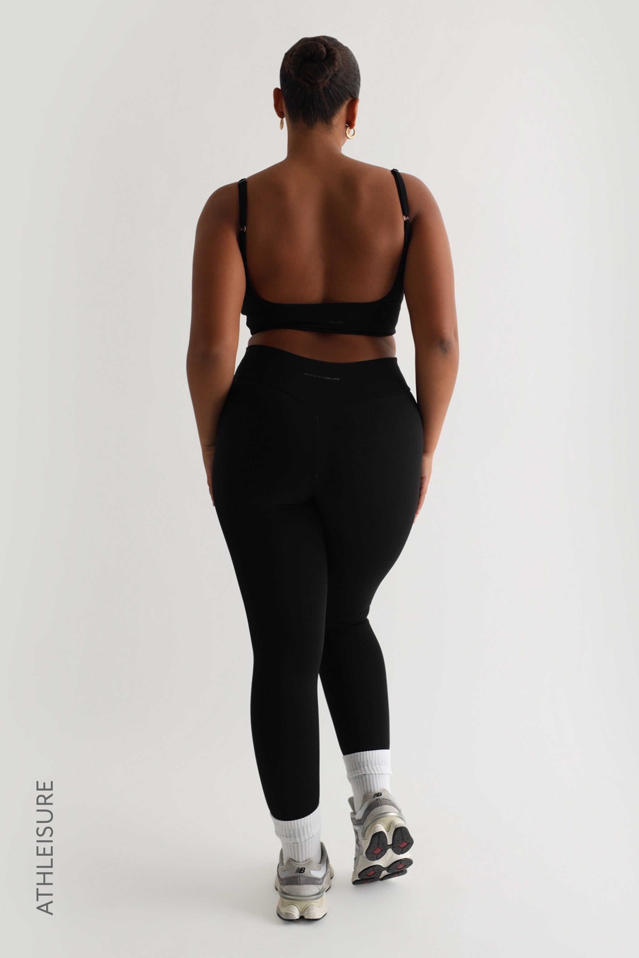 High Waisted Athleisure Leggings - Black sold by My outfit online product image thumbnail 5