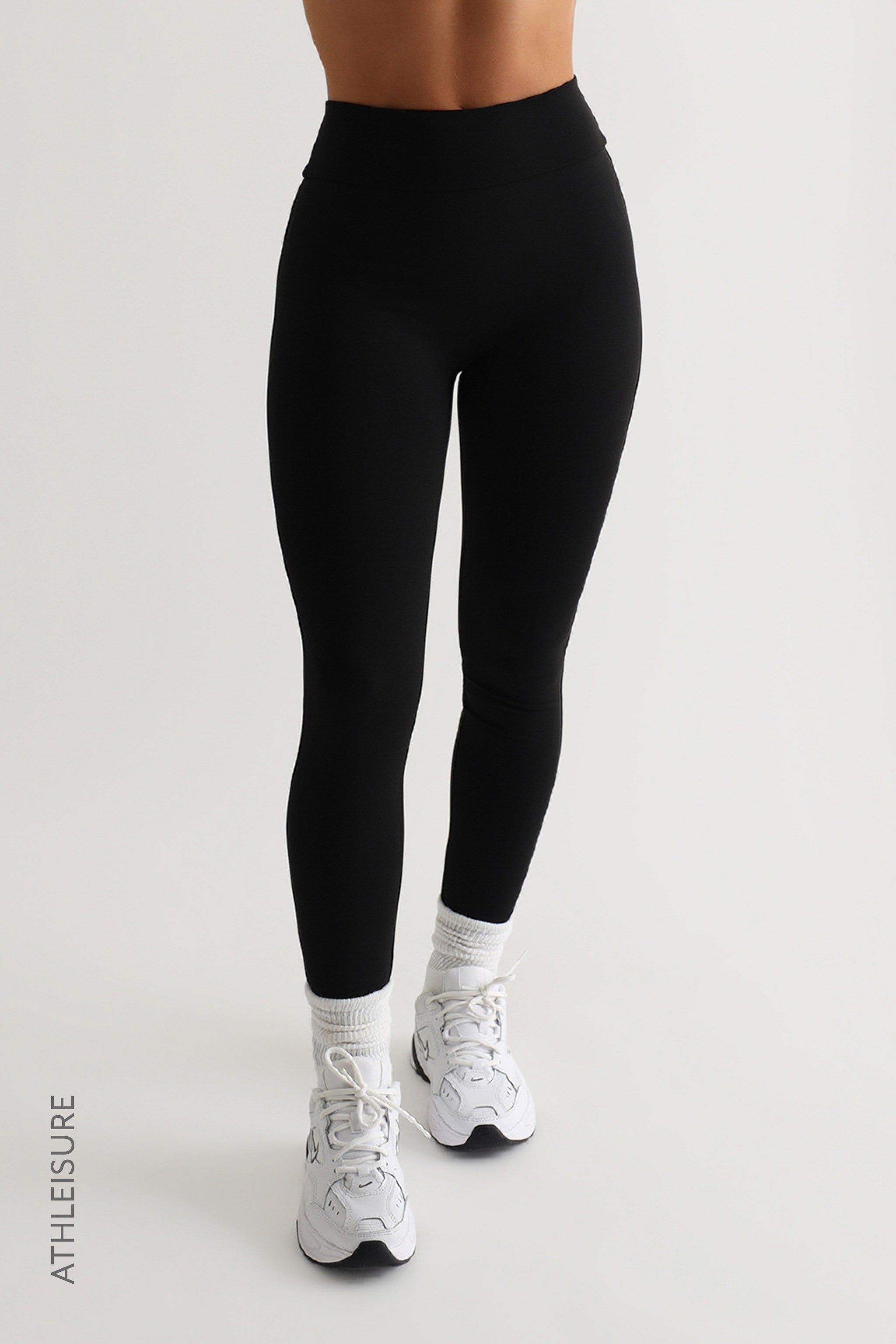 High Waisted Athleisure Leggings - Black sold by My outfit online product image thumbnail 3