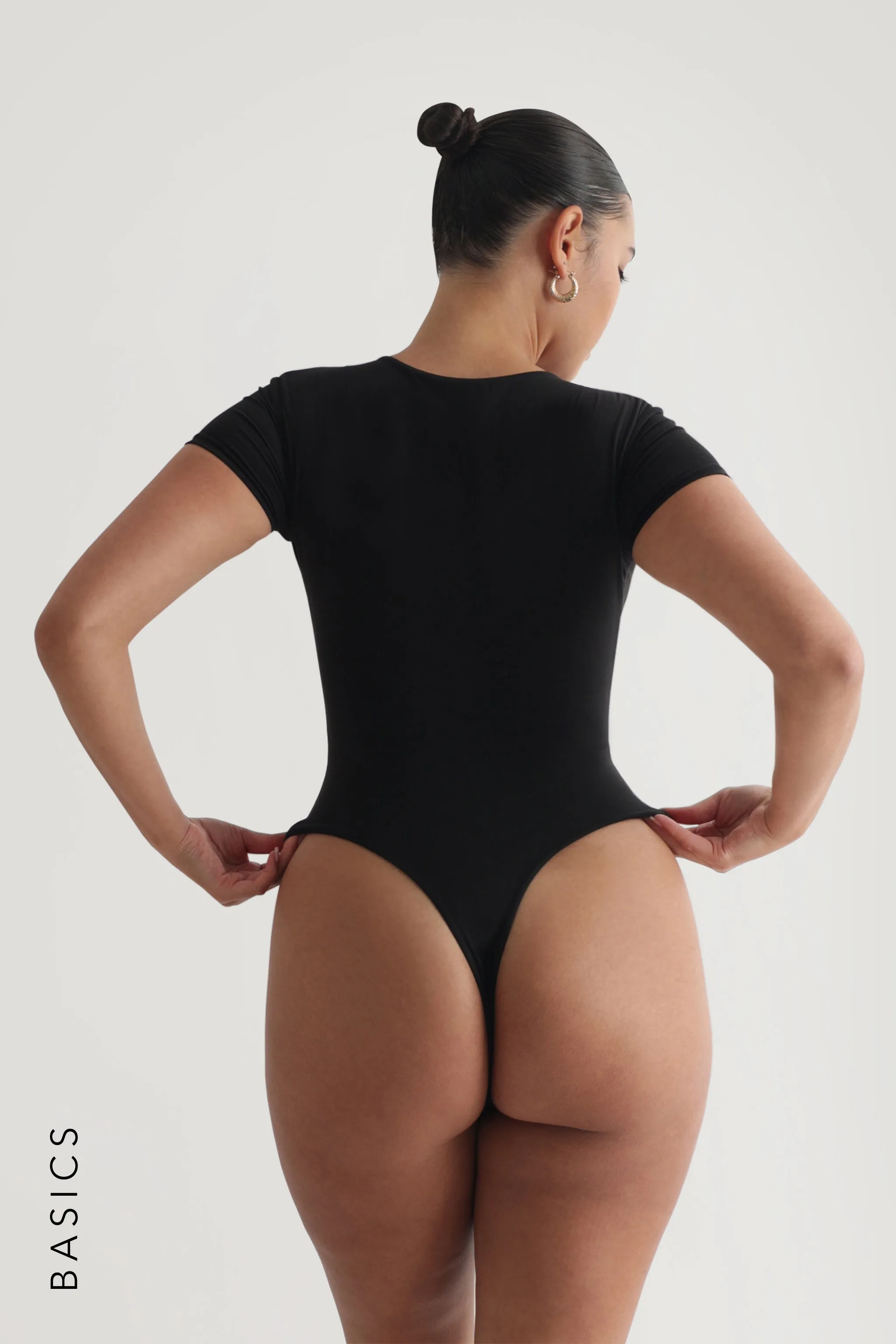 Mist Short Sleeve Bodysuit - Black sold by My outfit online product image thumbnail 2
