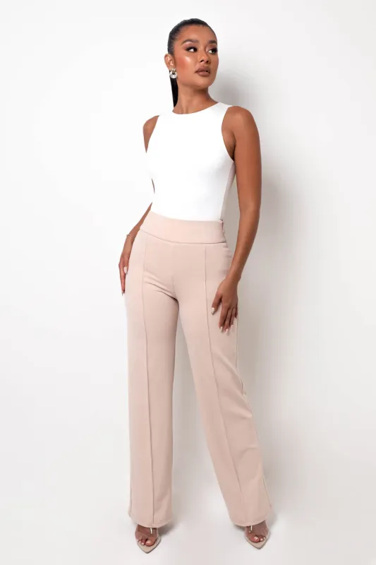 Classic Wide Leg Trousers - Blush sold by My outfit online