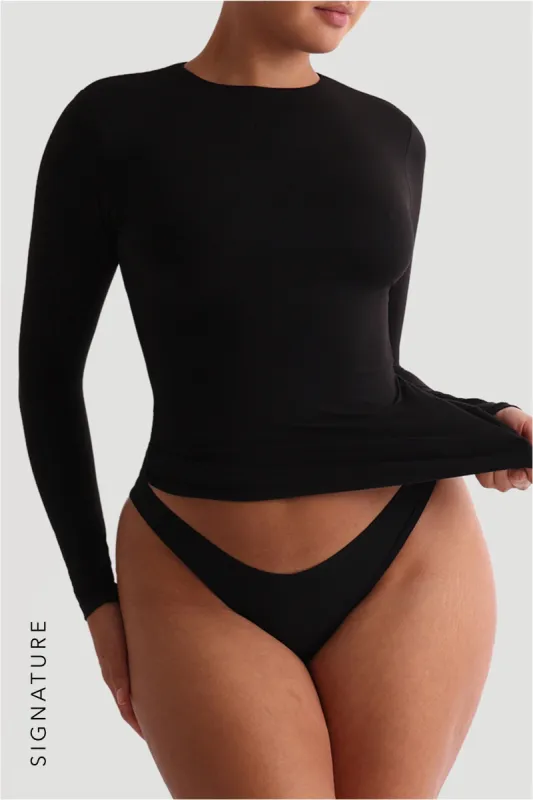 Mist Long Sleeve T-Shirt - Black sold by My outfit online