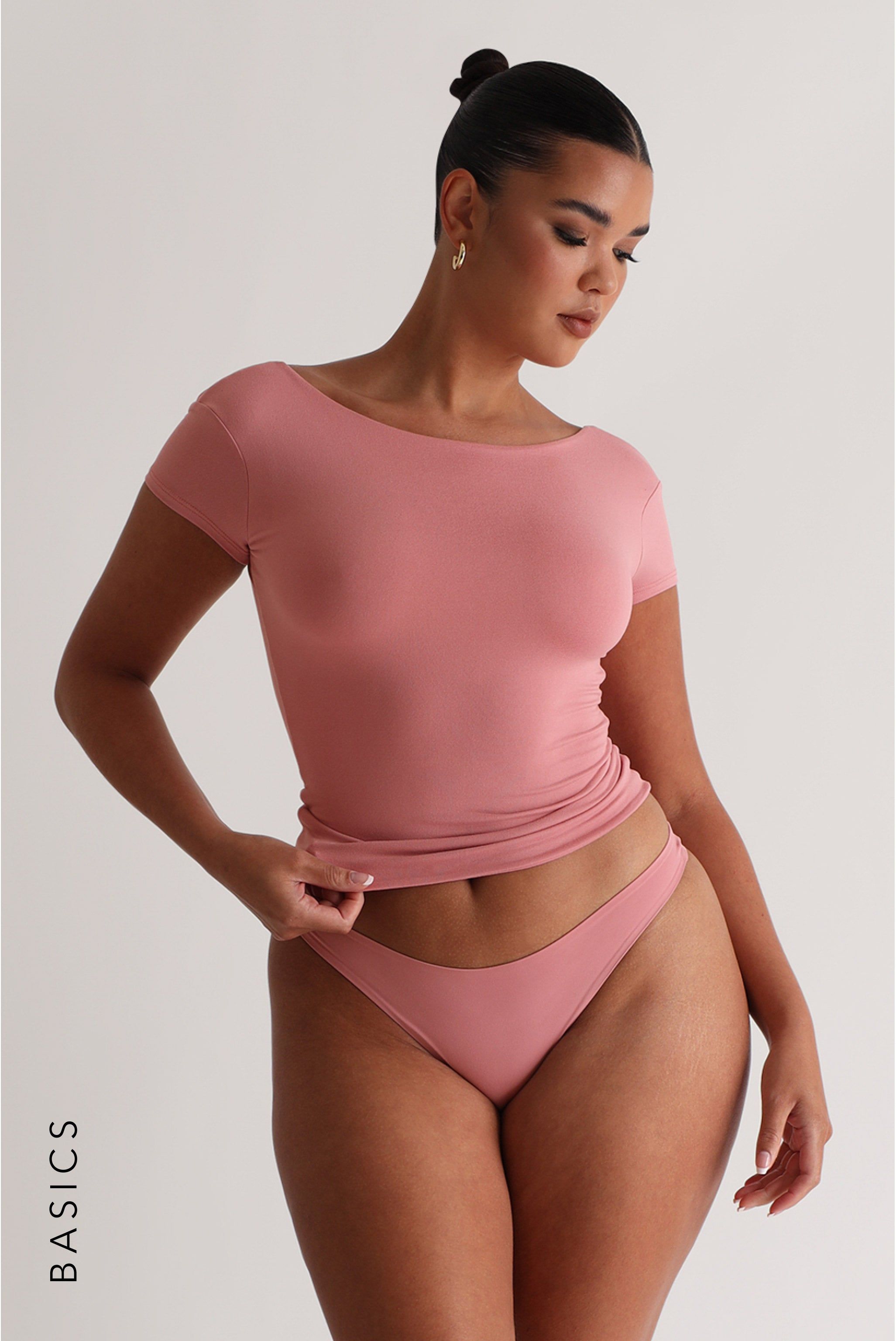 Cloud Low Back T-Shirt - Vintage Pink sold by My outfit online product image thumbnail 2