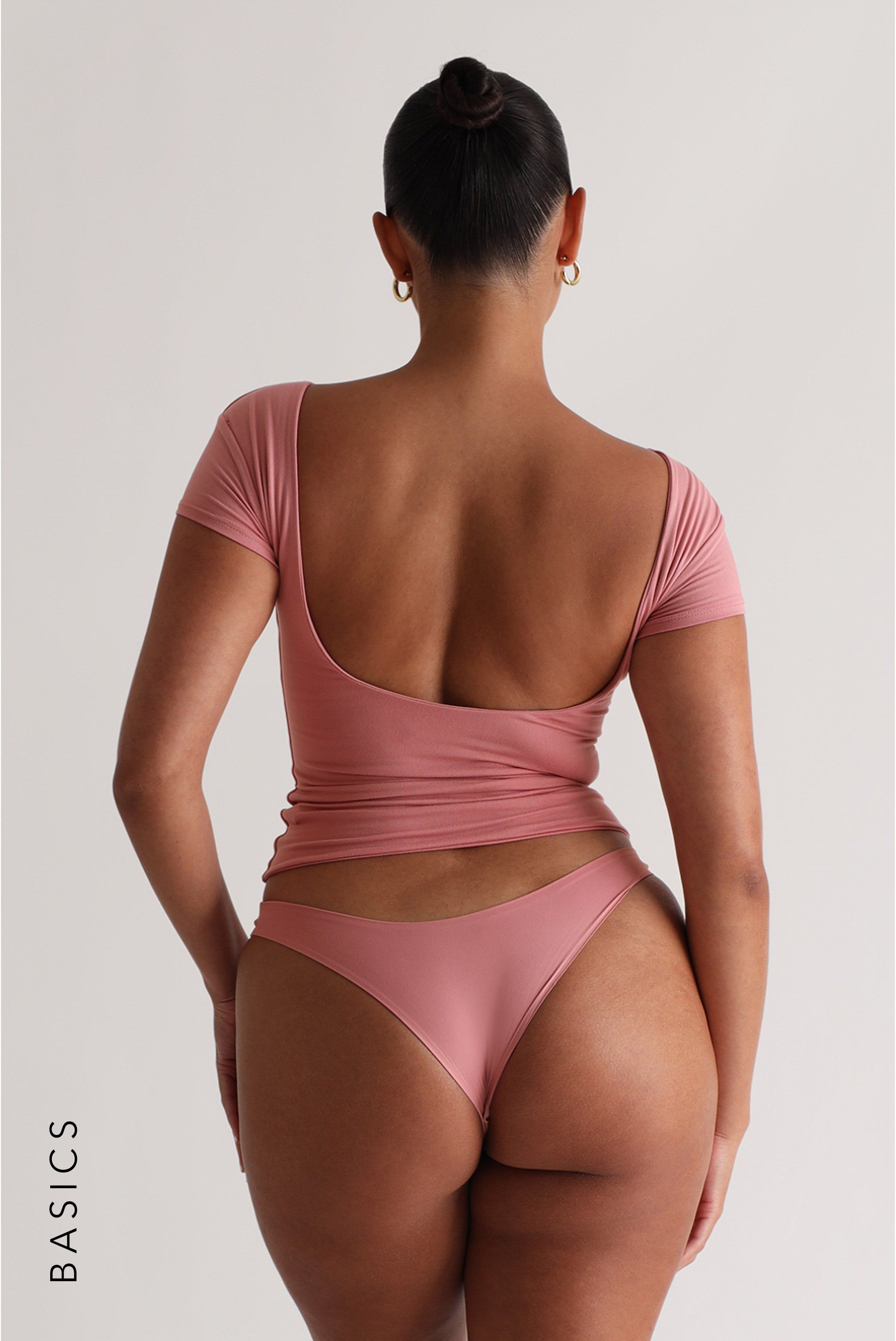 Cloud Low Back T-Shirt - Vintage Pink sold by My outfit online